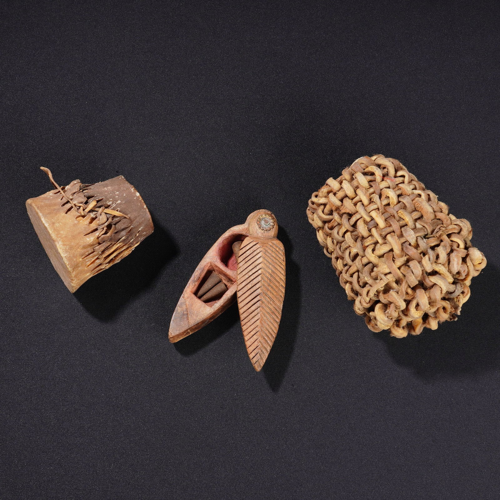 3pc Ethnographic Folk Art Objects - 2