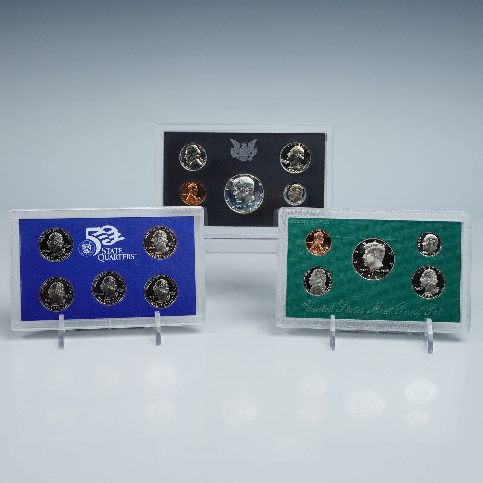 3pc 1970-S to 1999-S United States Mint 50 State Quarters Silver Proof Sets (1 of 3)