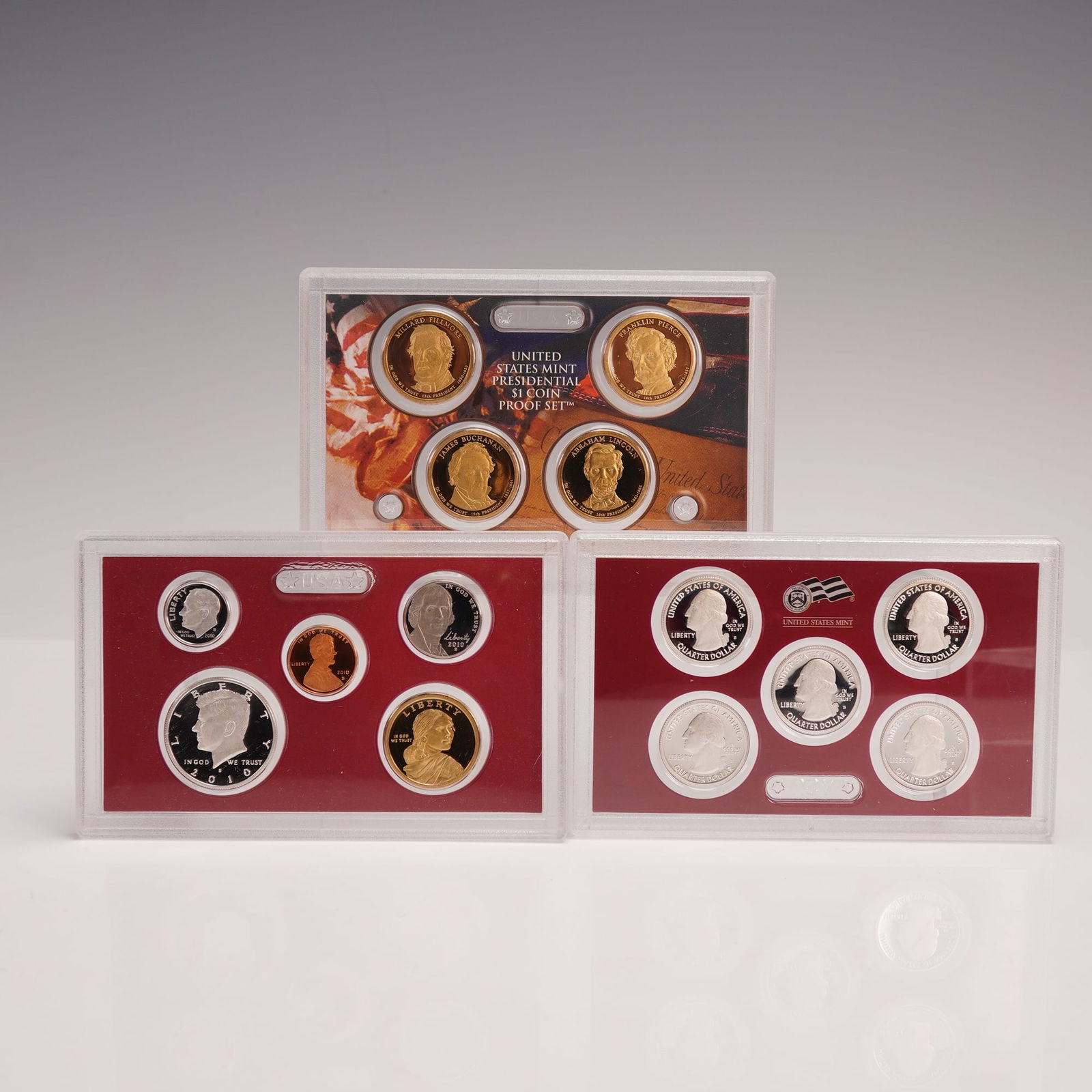 3pc 2010-S United States Mint Silver Proof Set (1 of 4)