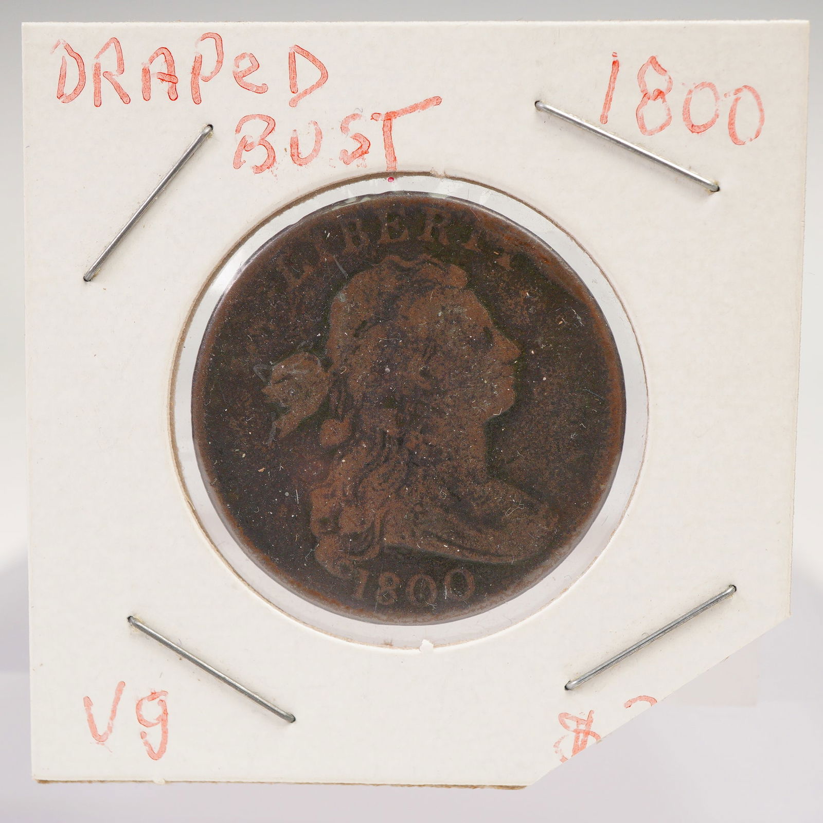 1800 United States Draped Bust One Cent Coin (1 of 3)