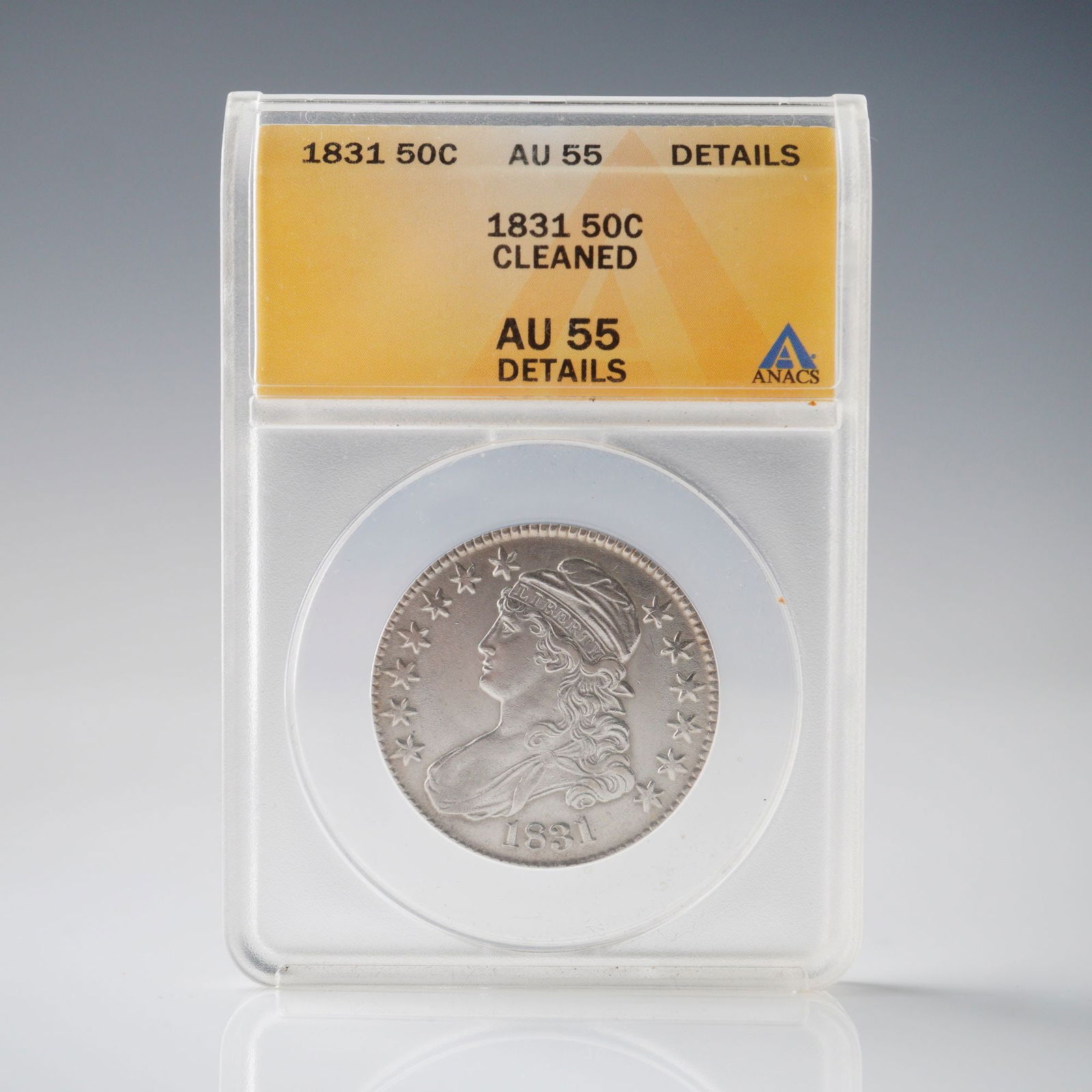 1831 Capped Bust Half Dollar AU 55 Details ANACS Certified (1 of 4)