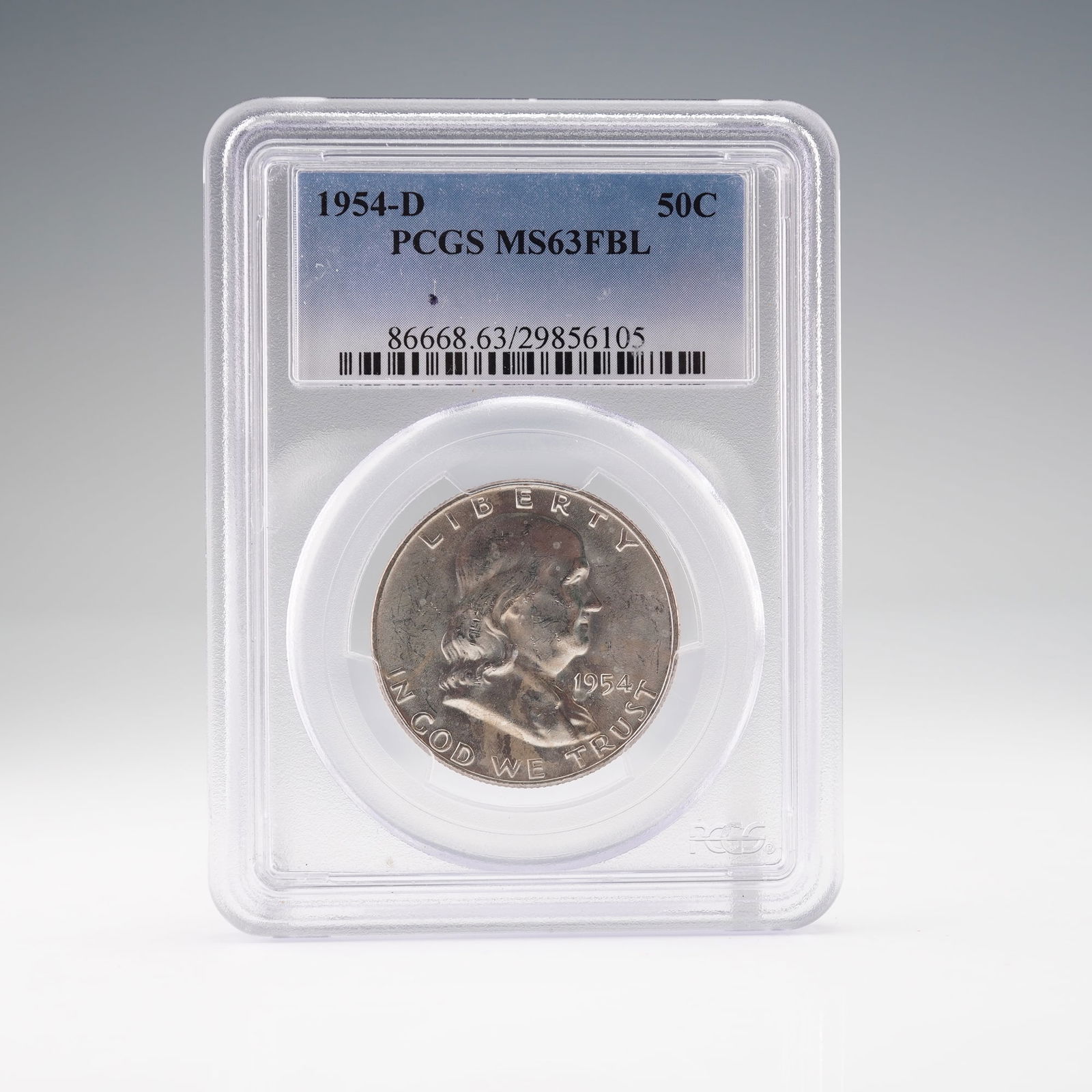 1954-D Franklin Half Dollar PCGS MS63FBL (1 of 2)