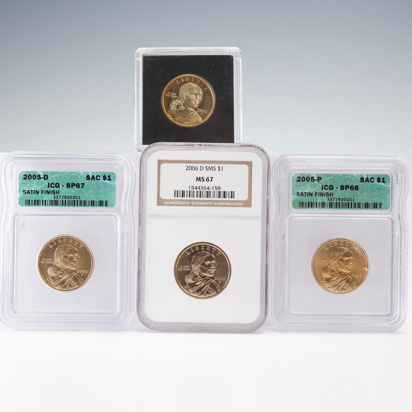 4pc 2004-S to 2006-D Sacagawea Millennium Dollar Graded & Ungraded Coins (1 of 4)