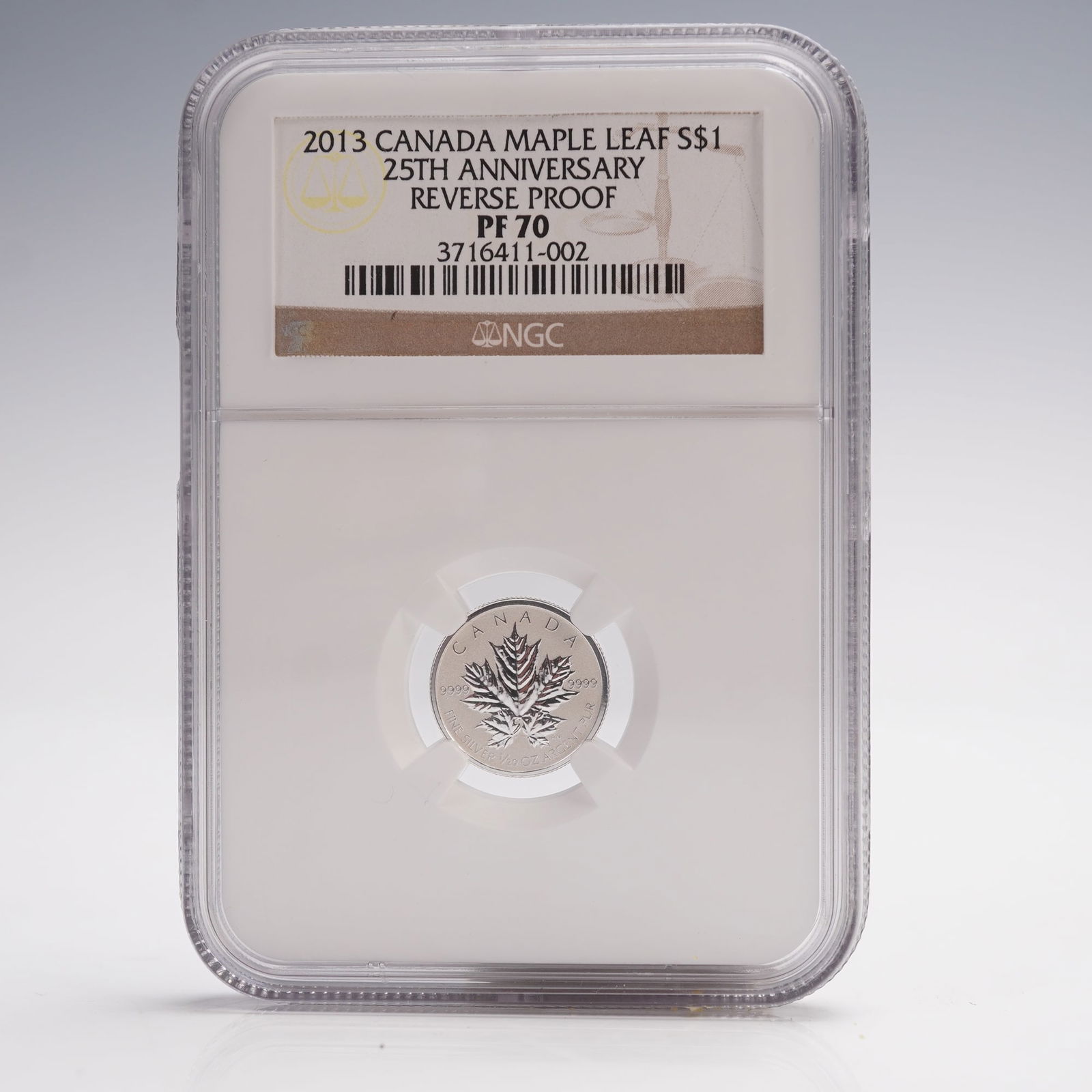 2013 Canada Maple Leaf 1 Dollar 25th Anniversary Coin NGC Graded PF-70 (1 of 4)