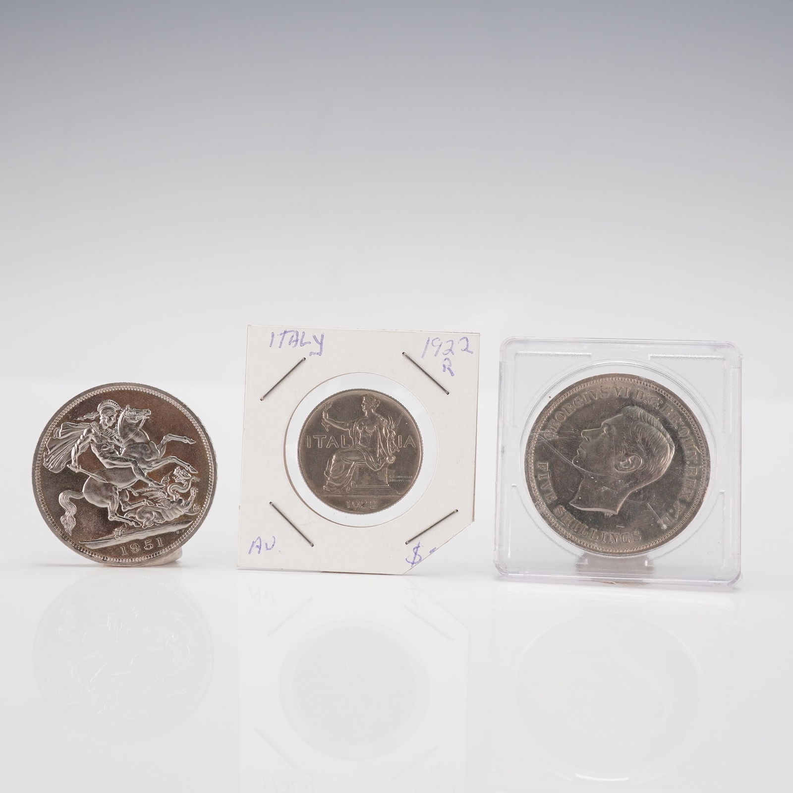 3pc World Coin Group Italy and Great Britain (1 of 6)