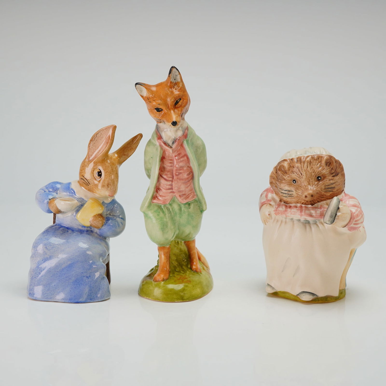 3pc John Beswick and Royal Albert Beatrix Potter Figurines - PS1107, 1277 (1 of 3)