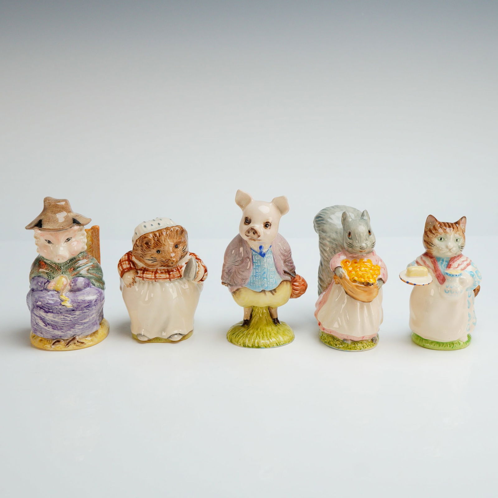 5pc Royal Albert and Beswick Beatrix Potter Figurines (1 of 3)