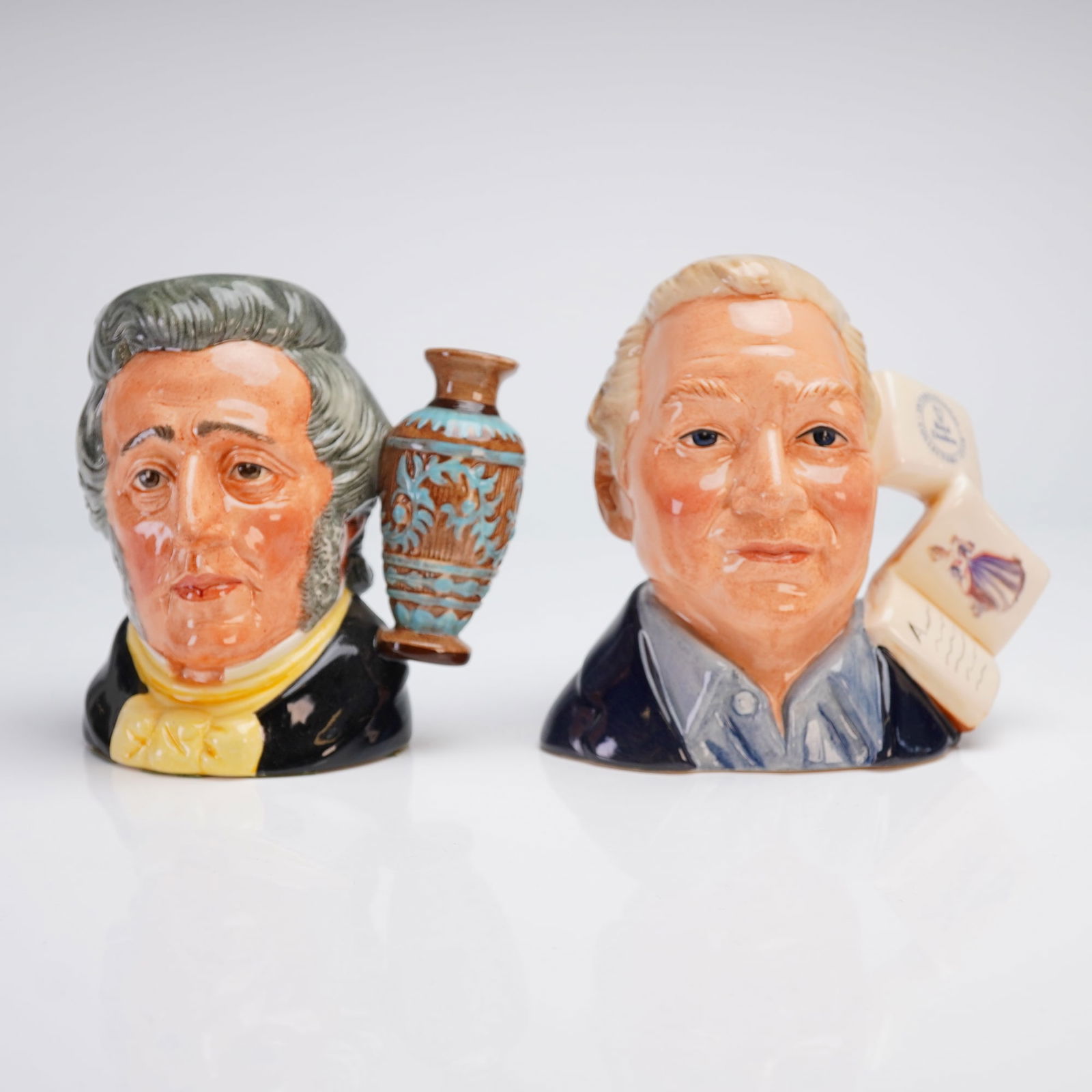 2pc Royal Doulton Small Character Jugs, D6703 and D7156 (1 of 4)
