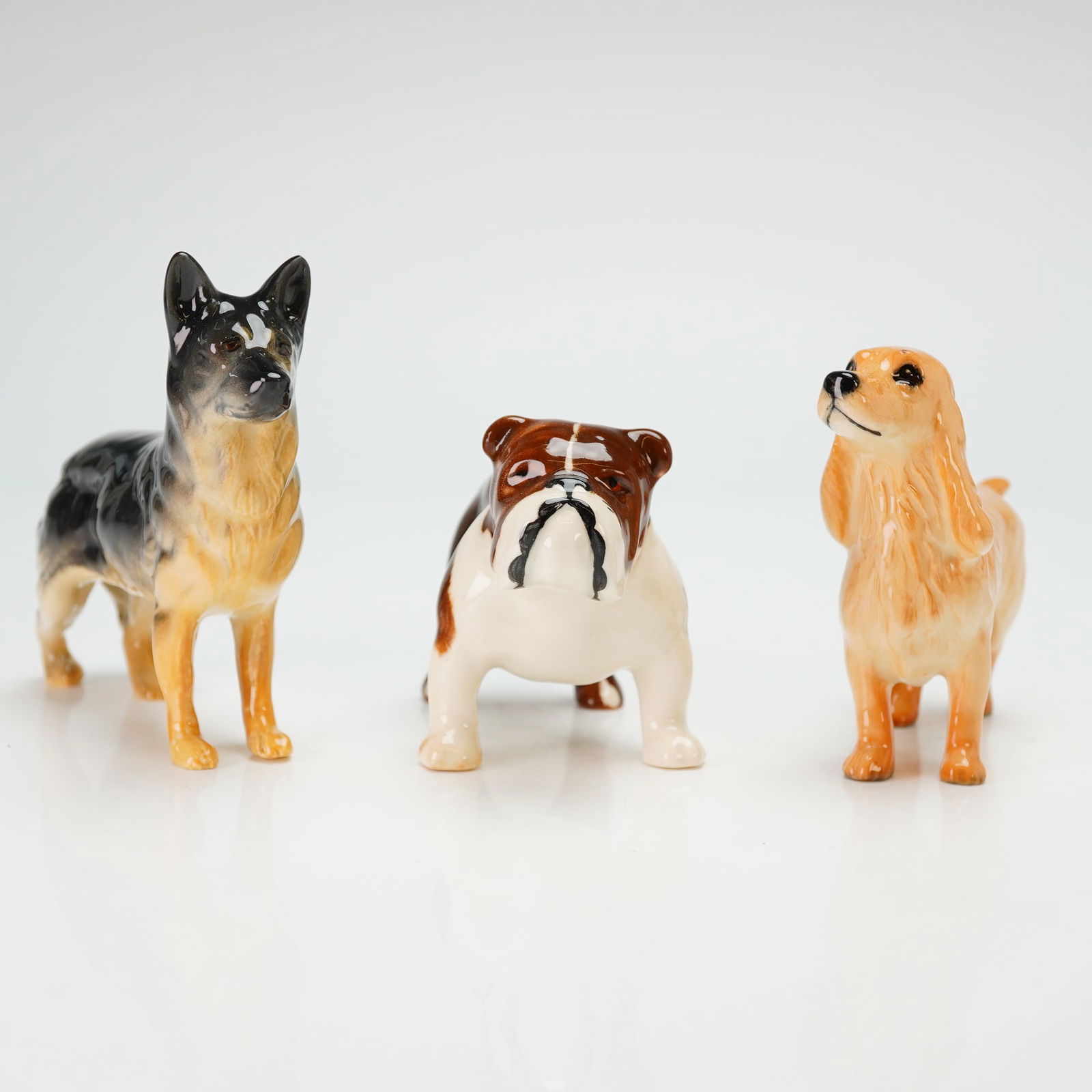 Three Beswick Porcelain Dog Figurines (1 of 2)