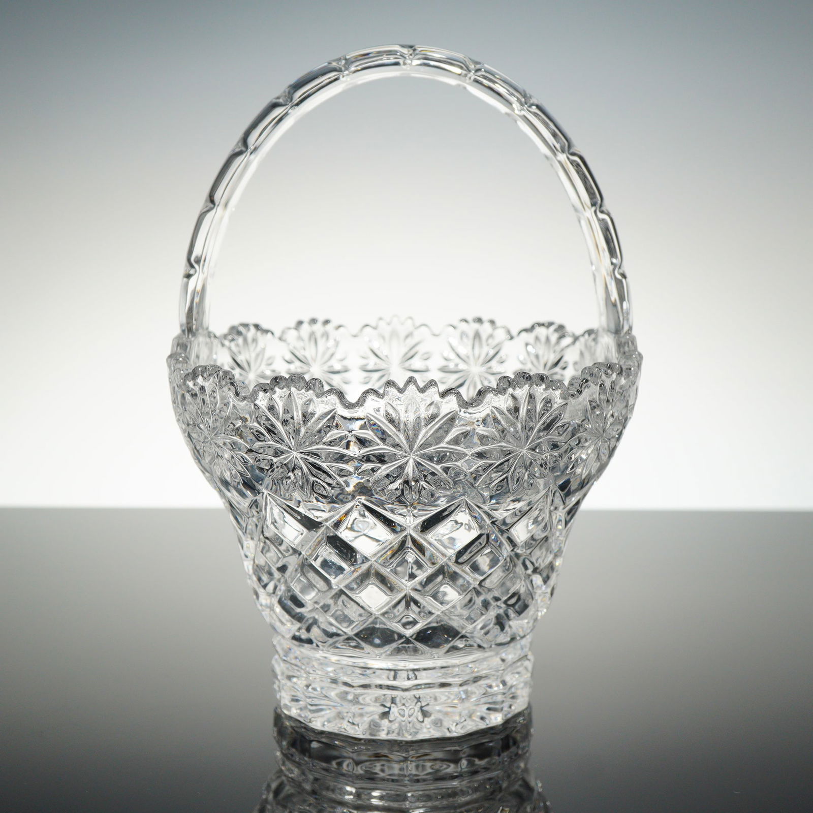 Marquis by Waterford Lead Crystal Summer Daisy Basket (1 of 3)