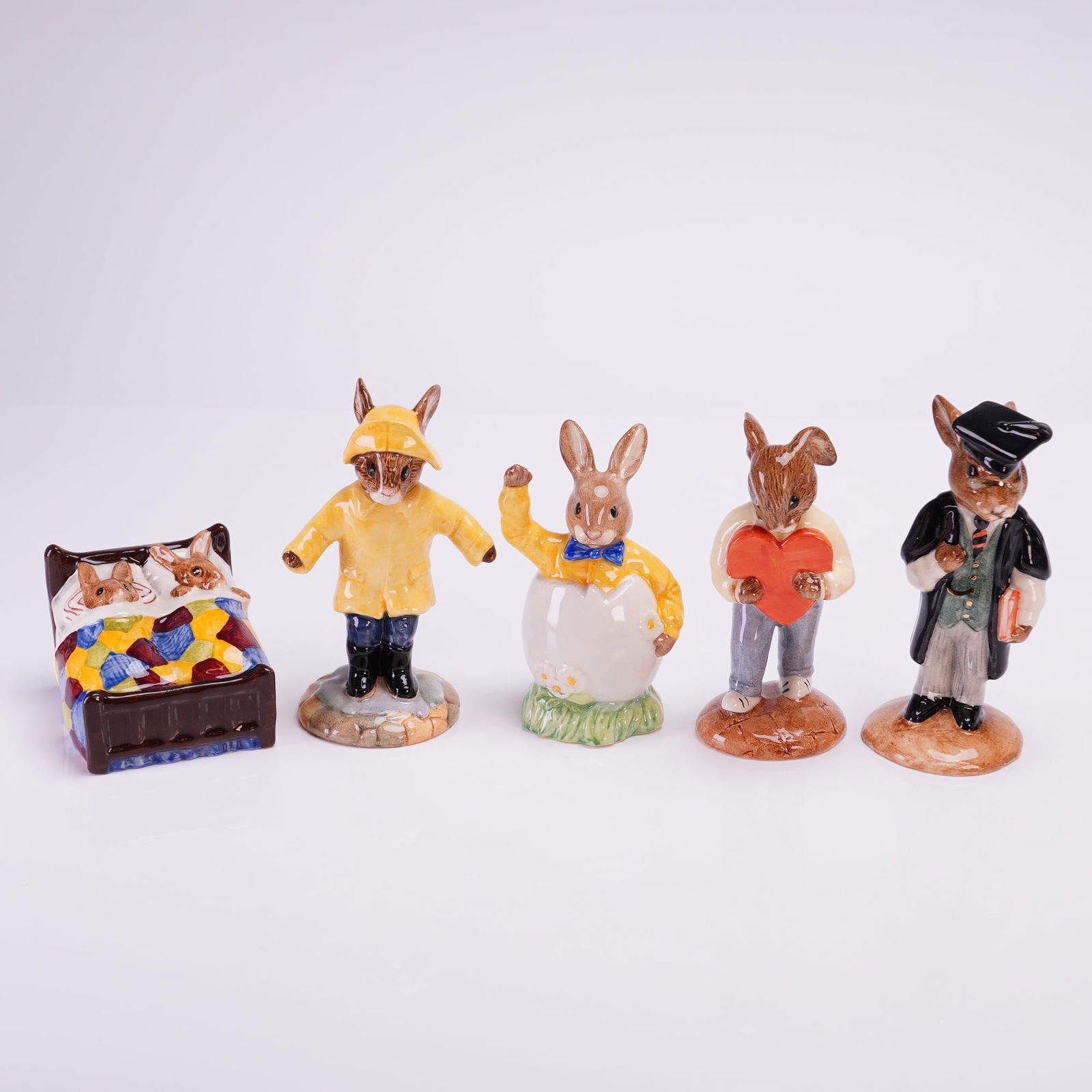 Collection of 5 Royal Doulton Bunnykins Figurines (1 of 3)
