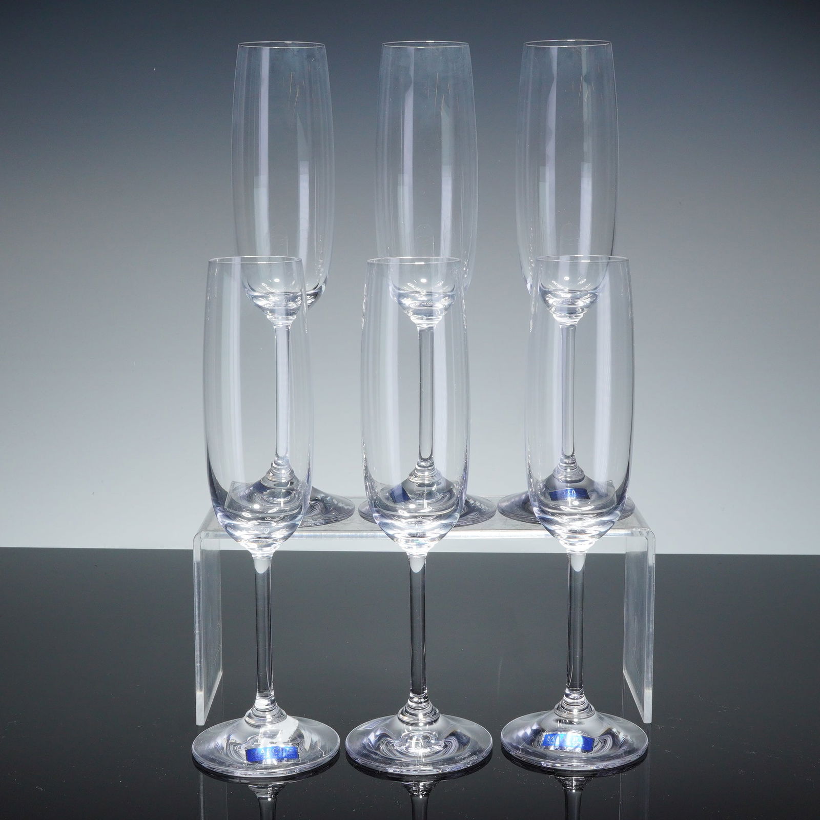 6pc Marquis by Waterford Crystal Champagne Flutes, Vintage (1 of 5)