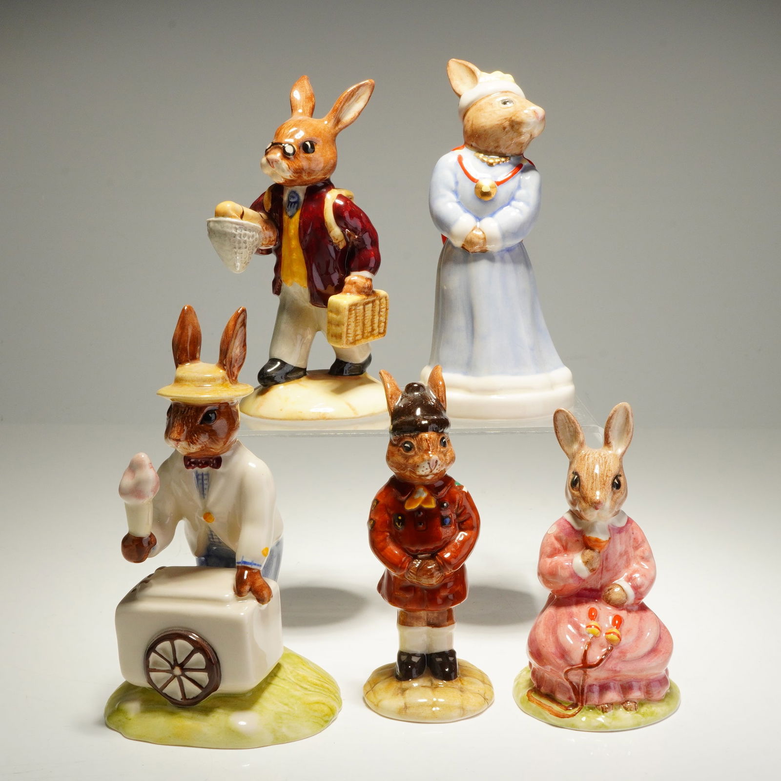 Five Royal Doulton Bunnykins Figurines (1 of 3)