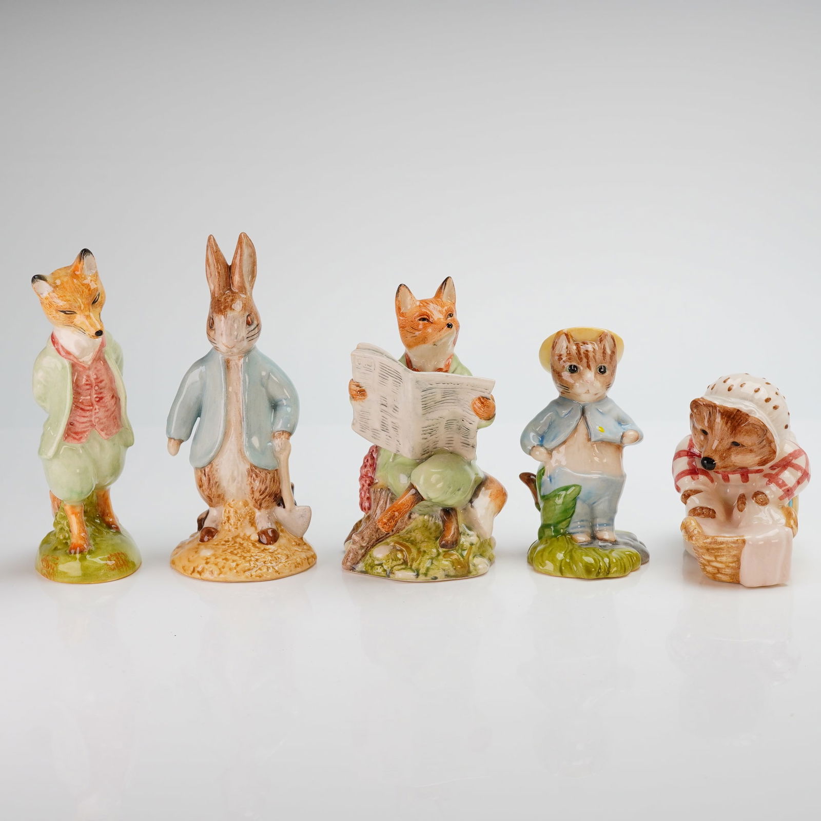 5pc Royal Albert & Beswick Beatrix Potter Porcelain Figurines (1 of 3)