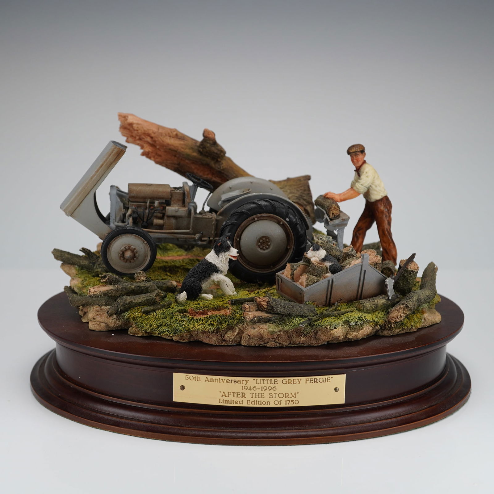 Country Artists After the Storm Limited Edition Figurine: A limited edition figure group titled 'After The Storm' by Country Artists, accompanied by its corresponding framed certificate of authenticity. The lot consists of two items. The composite diorama, h