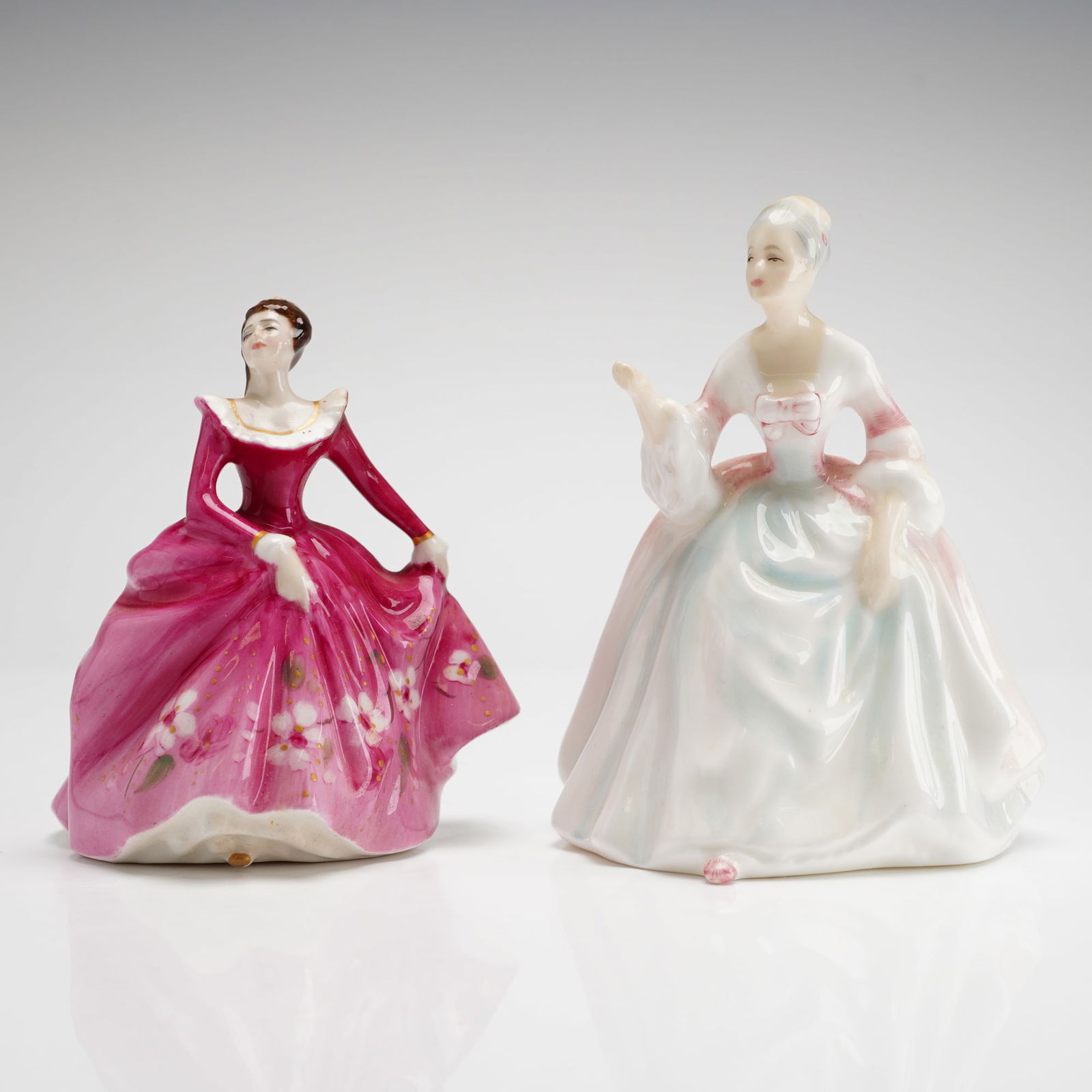 Two Royal Doulton Mini Figurines Fragrance HN3250 & Diana HN3310 (1 of 3)