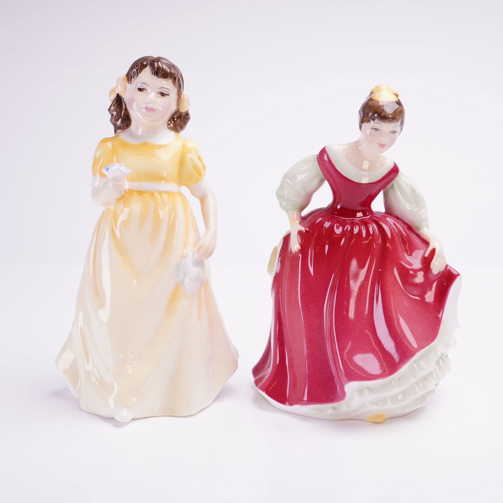 2pc Royal Doulton Figurines, Flowers For You HN3889 & Fair Maiden HN2434 (1 of 3)