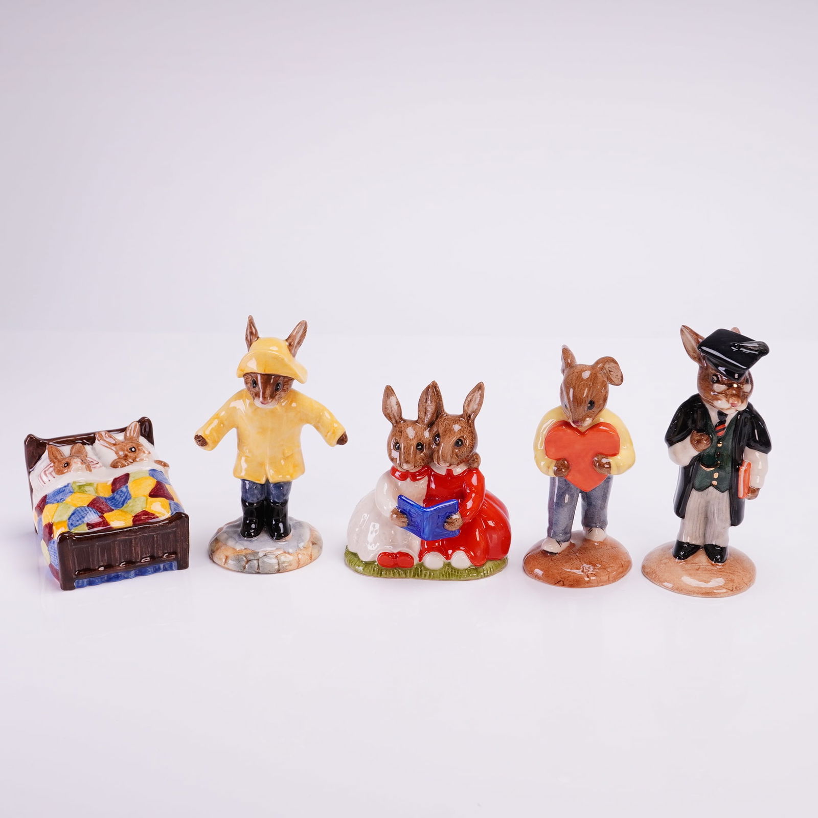 Collection of 5 Royal Doulton Bunnykins Ceramic Figurines (1 of 3)
