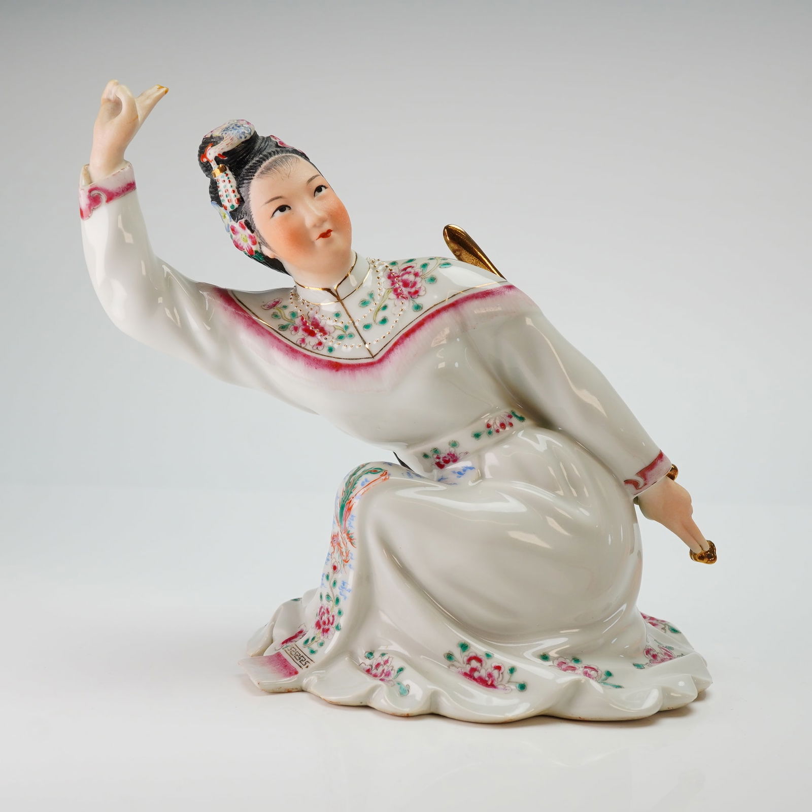 Chinese Porcelain Dancer Figurine (1 of 5)