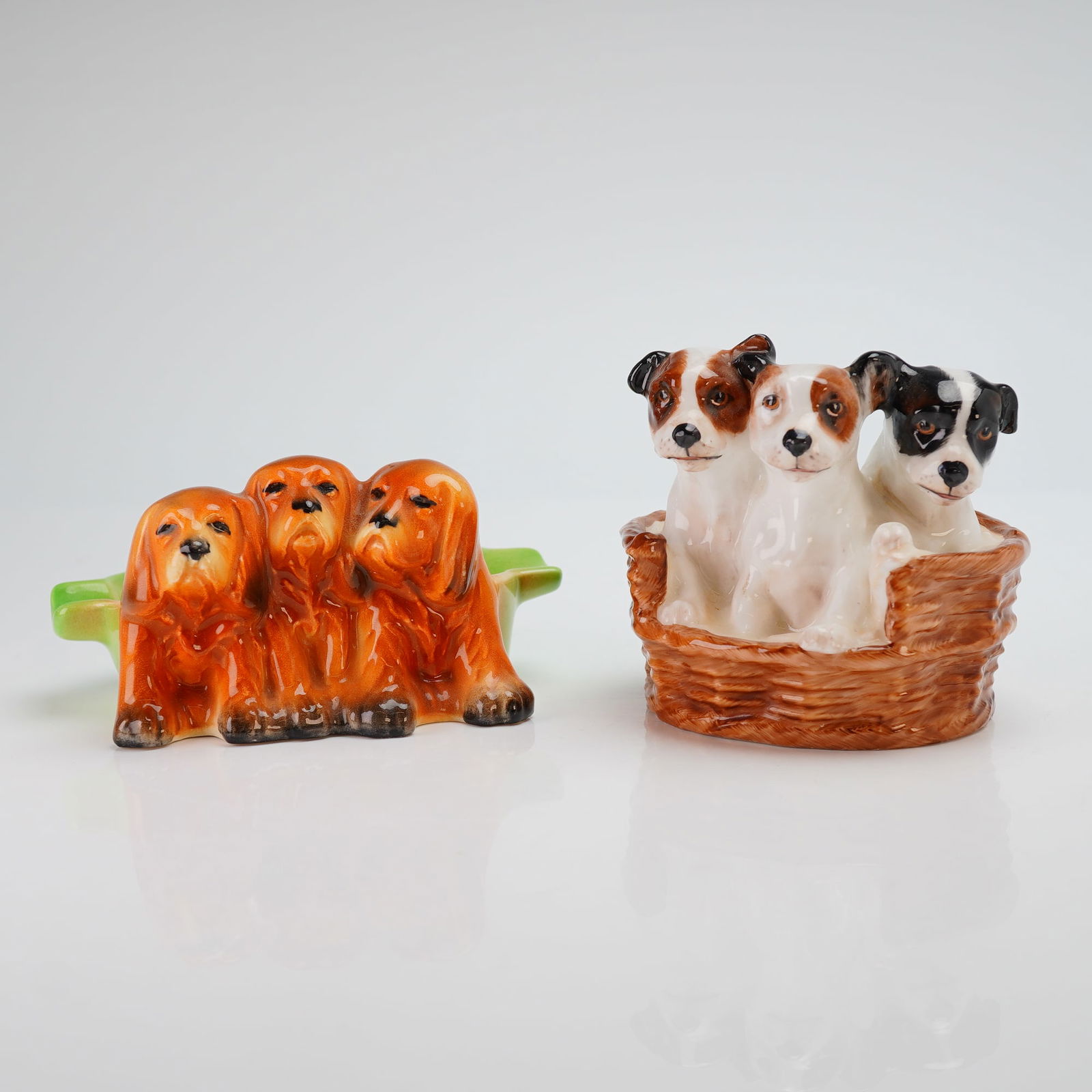 Two Royal Doulton and Beswick Dog Figurines Terrier and Spaniels (1 of 3)
