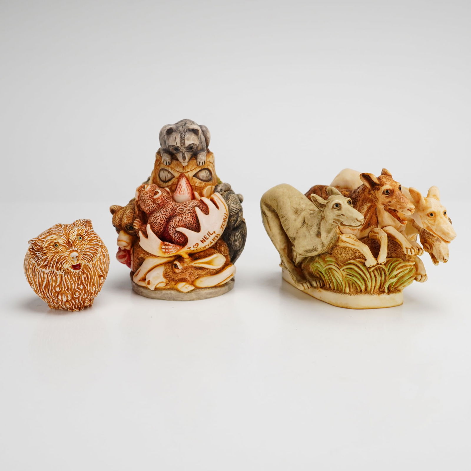 3pc Harmony Kingdom Original Box Figurines, True North and Retired Racers (1 of 5)