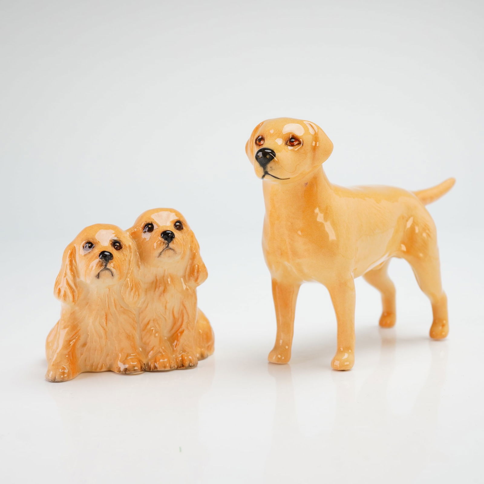 Two Beswick Porcelain Dog Figurines, Golden Retrievers (1 of 3)