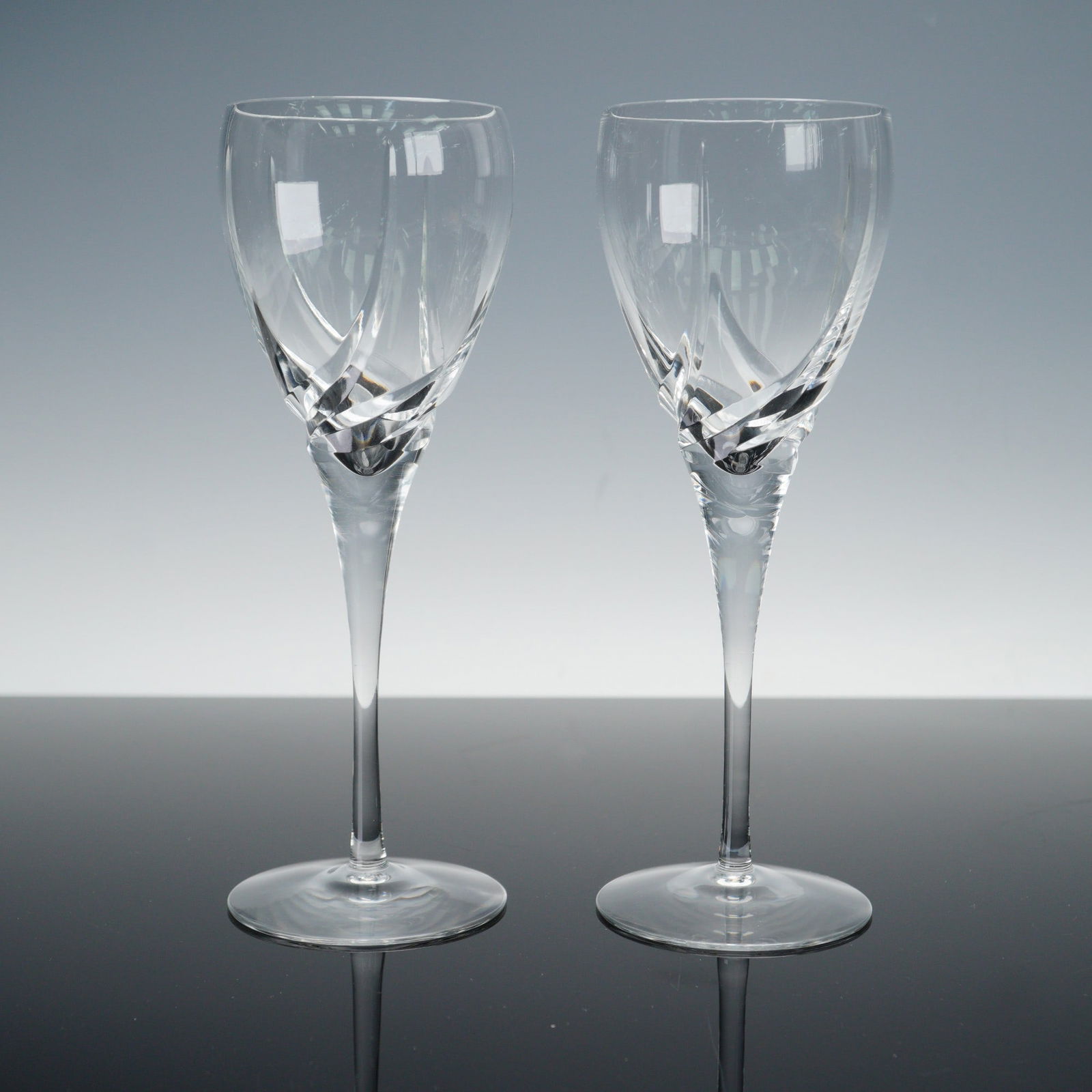 2pc Lenox Crystal Wine Glasses, Sea Swirl (1 of 4)