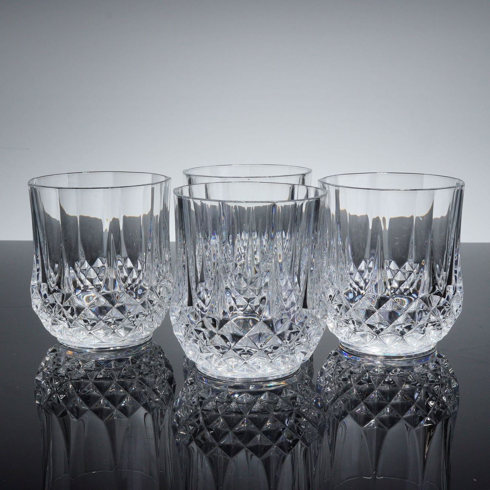 4pc Heavy Cut Crystal Tumblers (1 of 3)