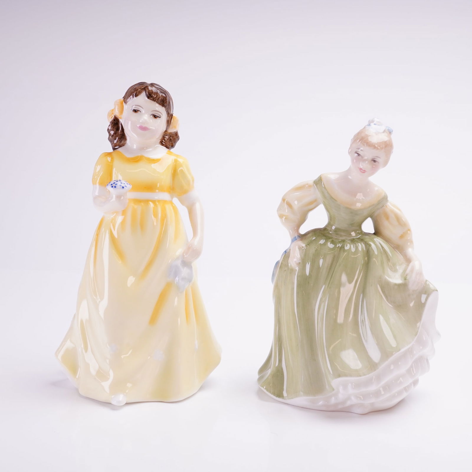 2pc Royal Doulton Figurines, Flowers for You HN3889 & Fair Maiden HN2211 (1 of 3)