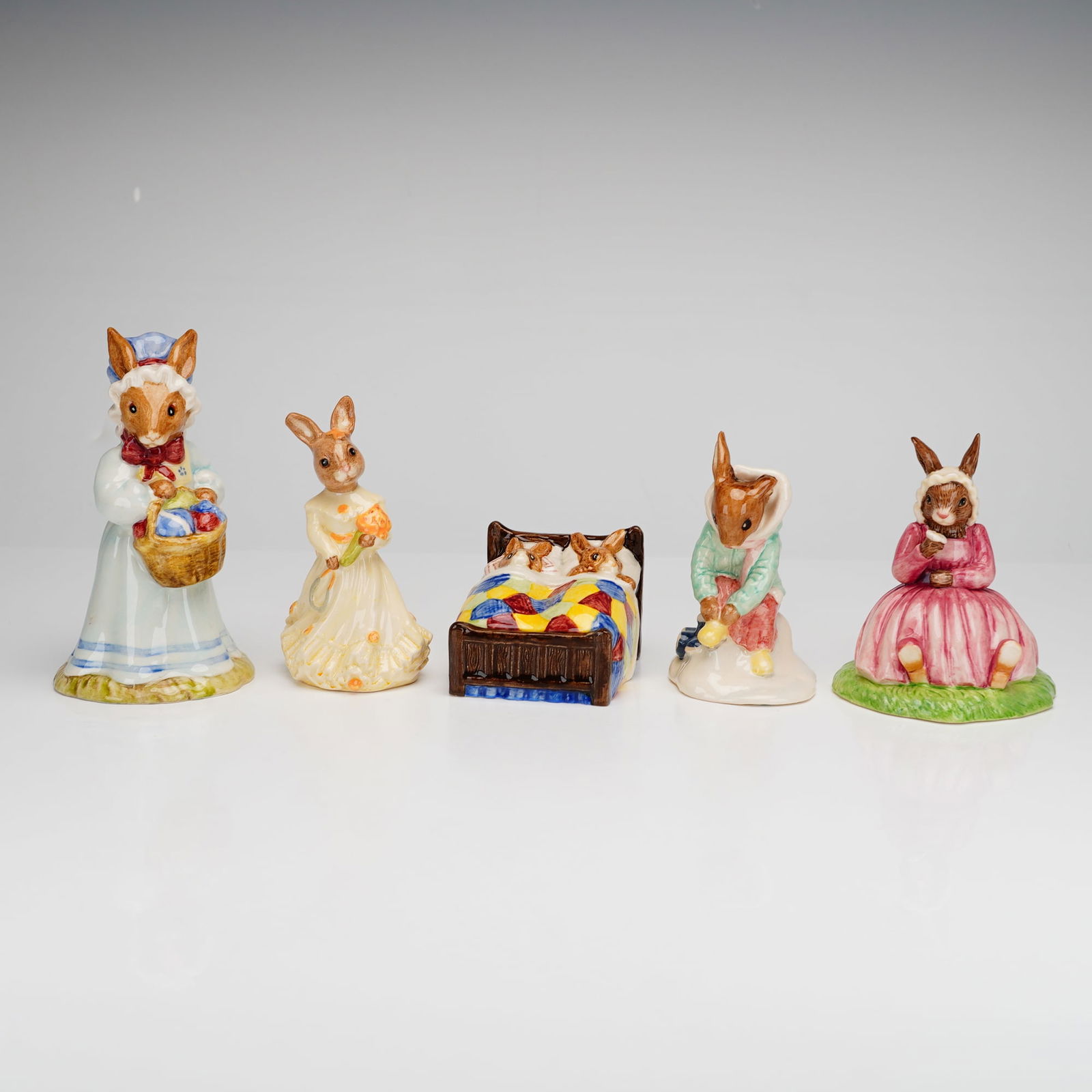 5pc Royal Doulton Bunnykins Porcelain Figurines (1 of 3)