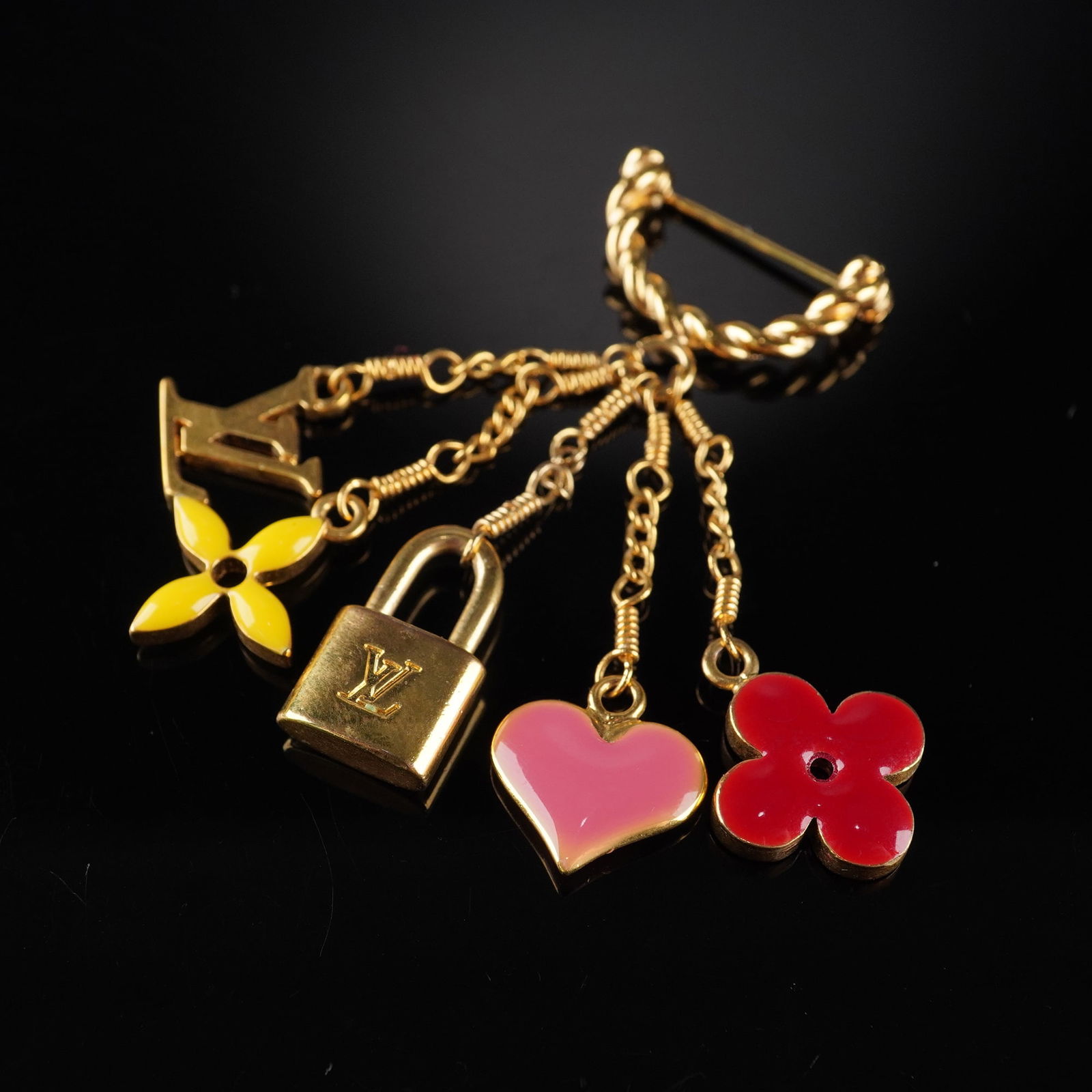 Louis Vuitton Sweet Monogram Charm Brooch (1 of 3)