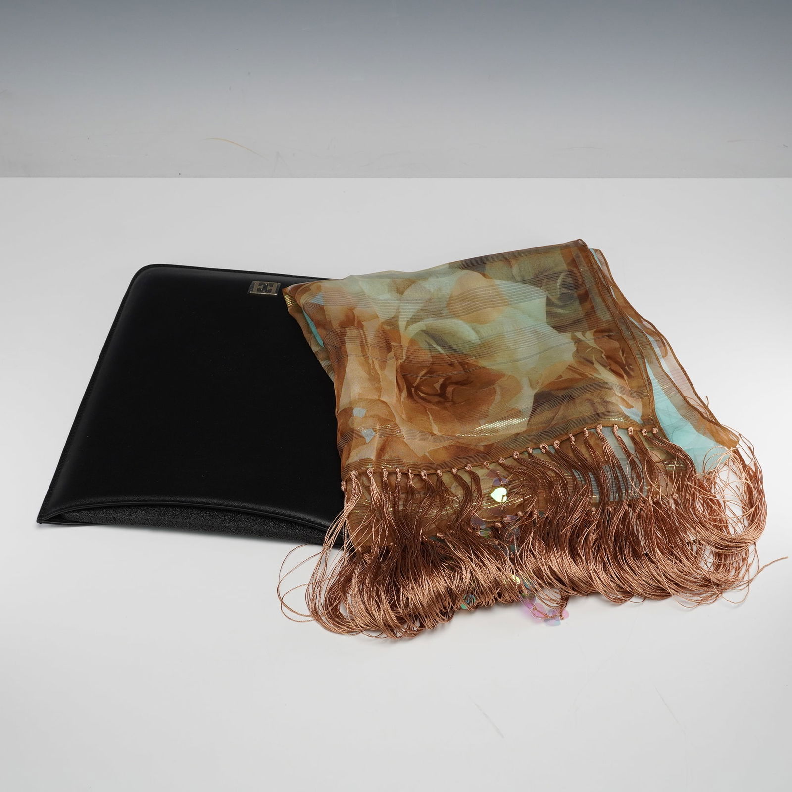 An ESCADA Leather Folio and Silk Scarf (1 of 6)
