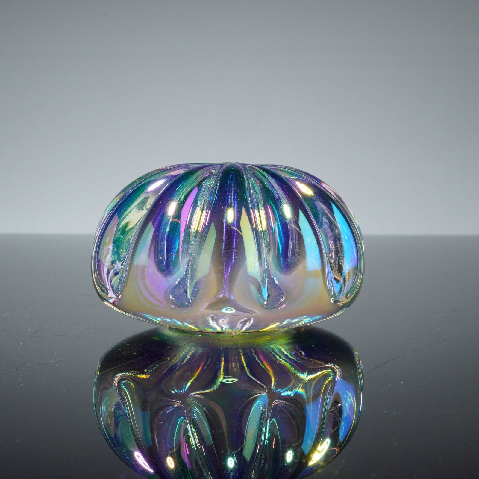 Robert Eickholt Iridescent Art Glass Paperweight (1 of 4)