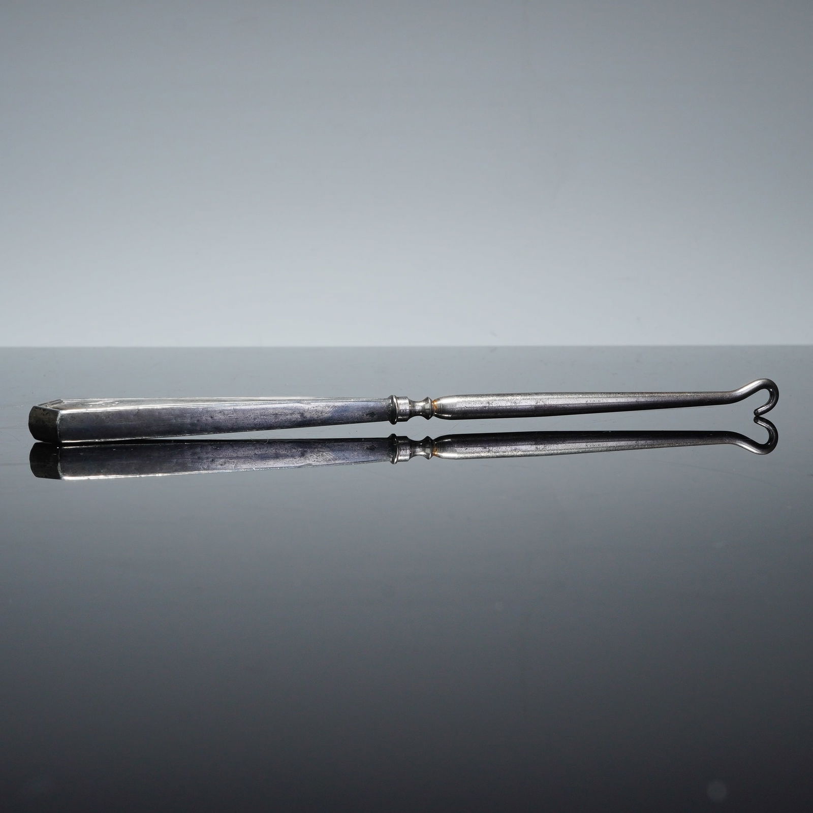 Sterling Silver Monogrammed Button Hook