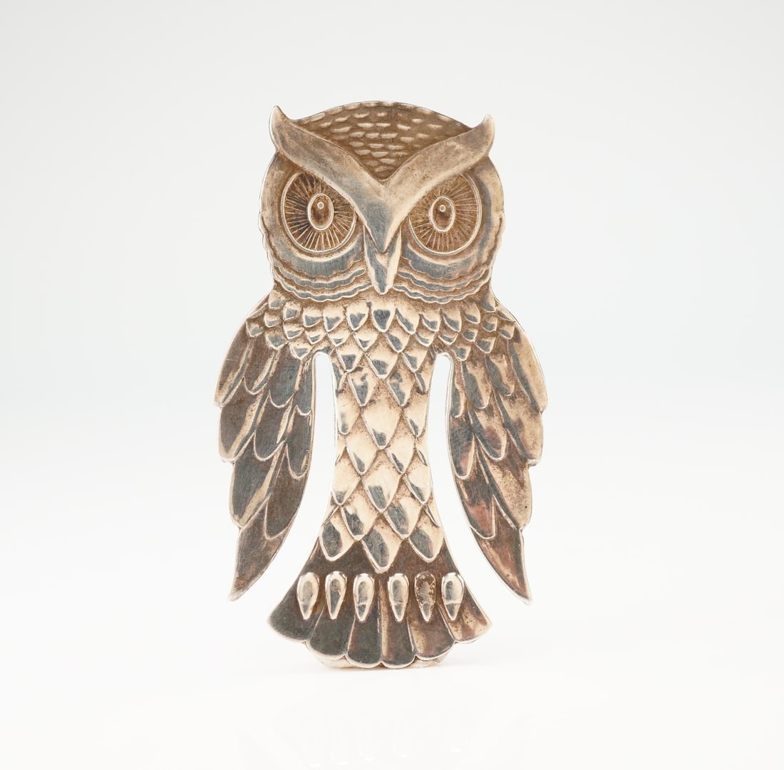 Redd & Barton Sterling Silver Owl Motif Bookmark (1 of 3)