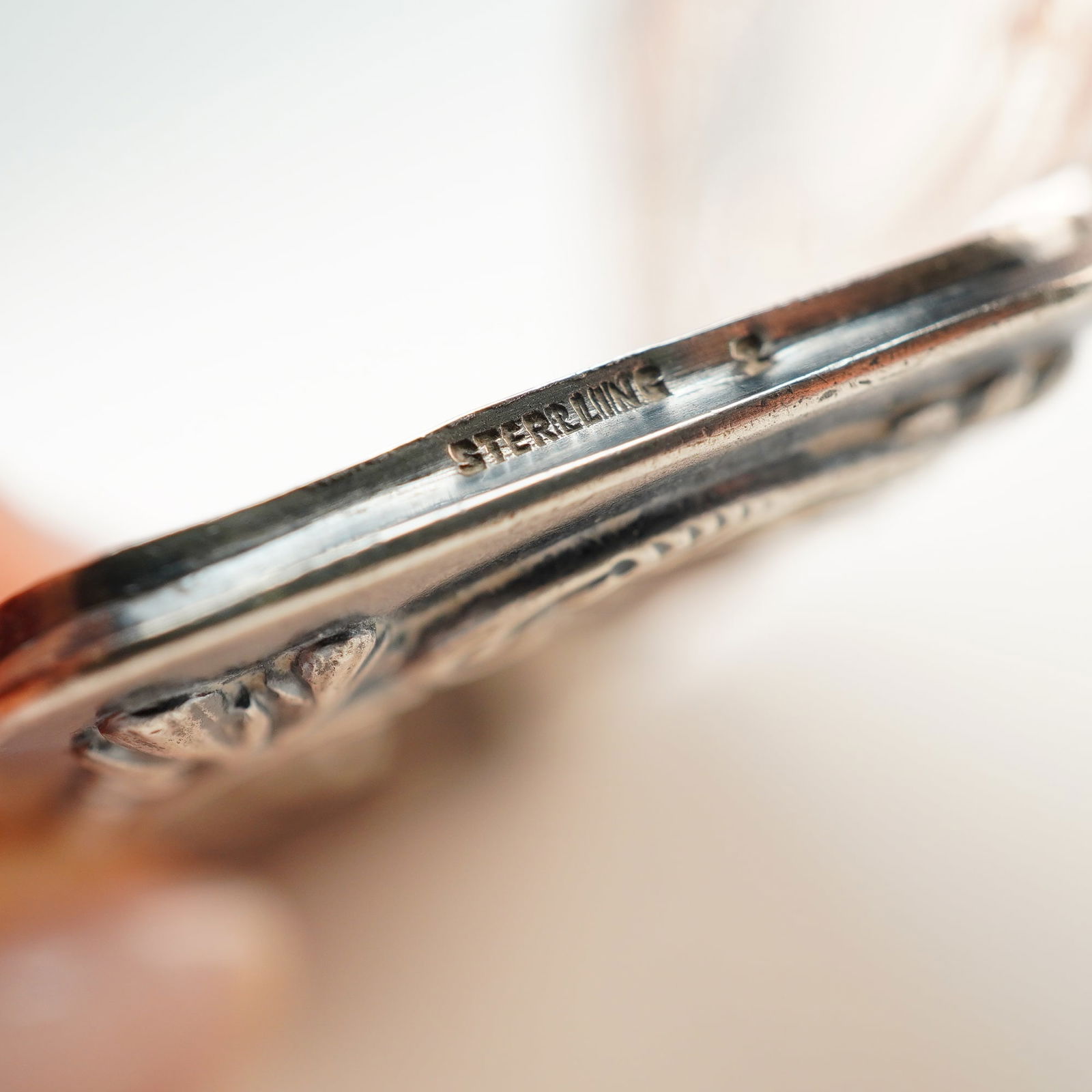 Sterling Silver Rococo Revival Repousse Case - 4