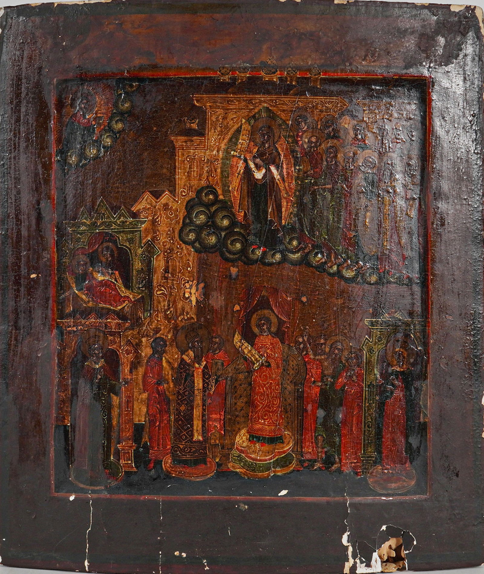 19th Century Russian Orthodox Icon, Intercession of the Mother of God (1 of 6)