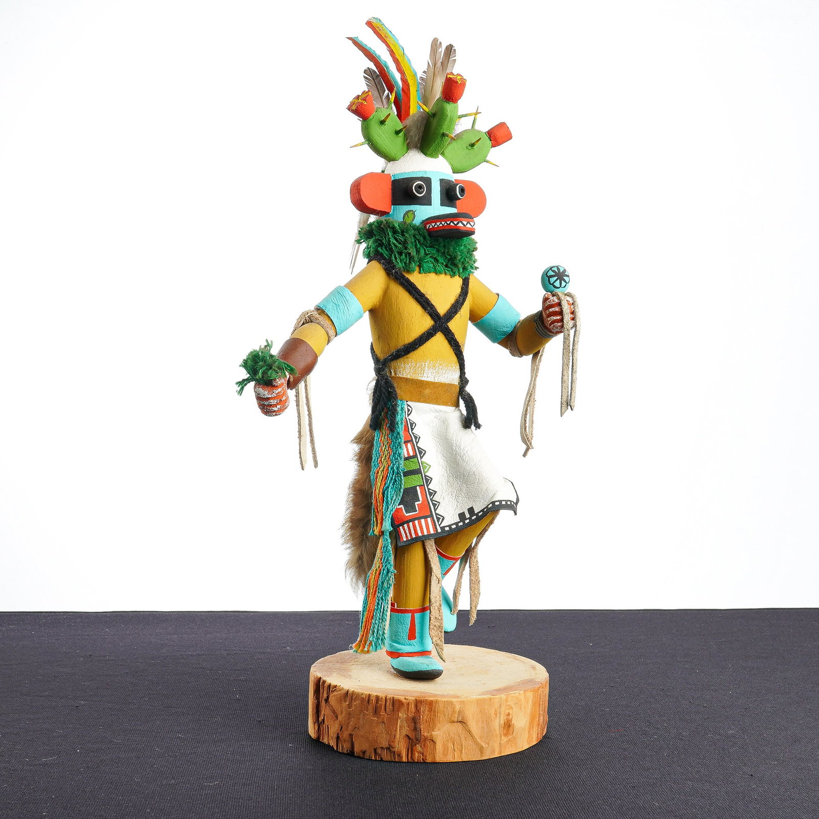 Koshari Native American Kachina Doll, Cactus Kachina (1 of 5)
