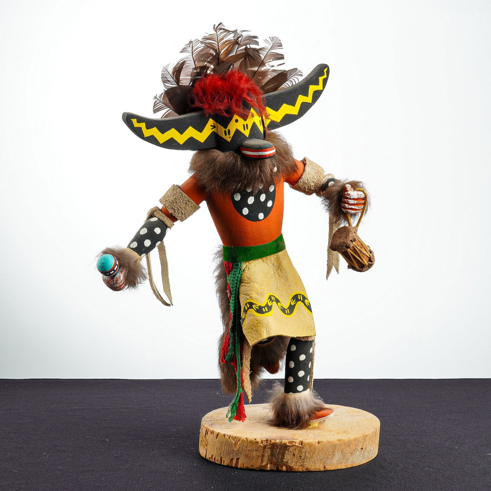 Koshari Native American Kachina Doll, Racersnake Kachina (1 of 4)