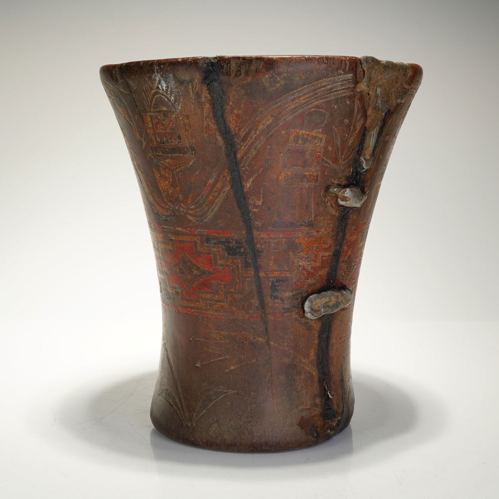 Pre-Columbian Inca Hand Carved Kero Vessel (1 of 6)