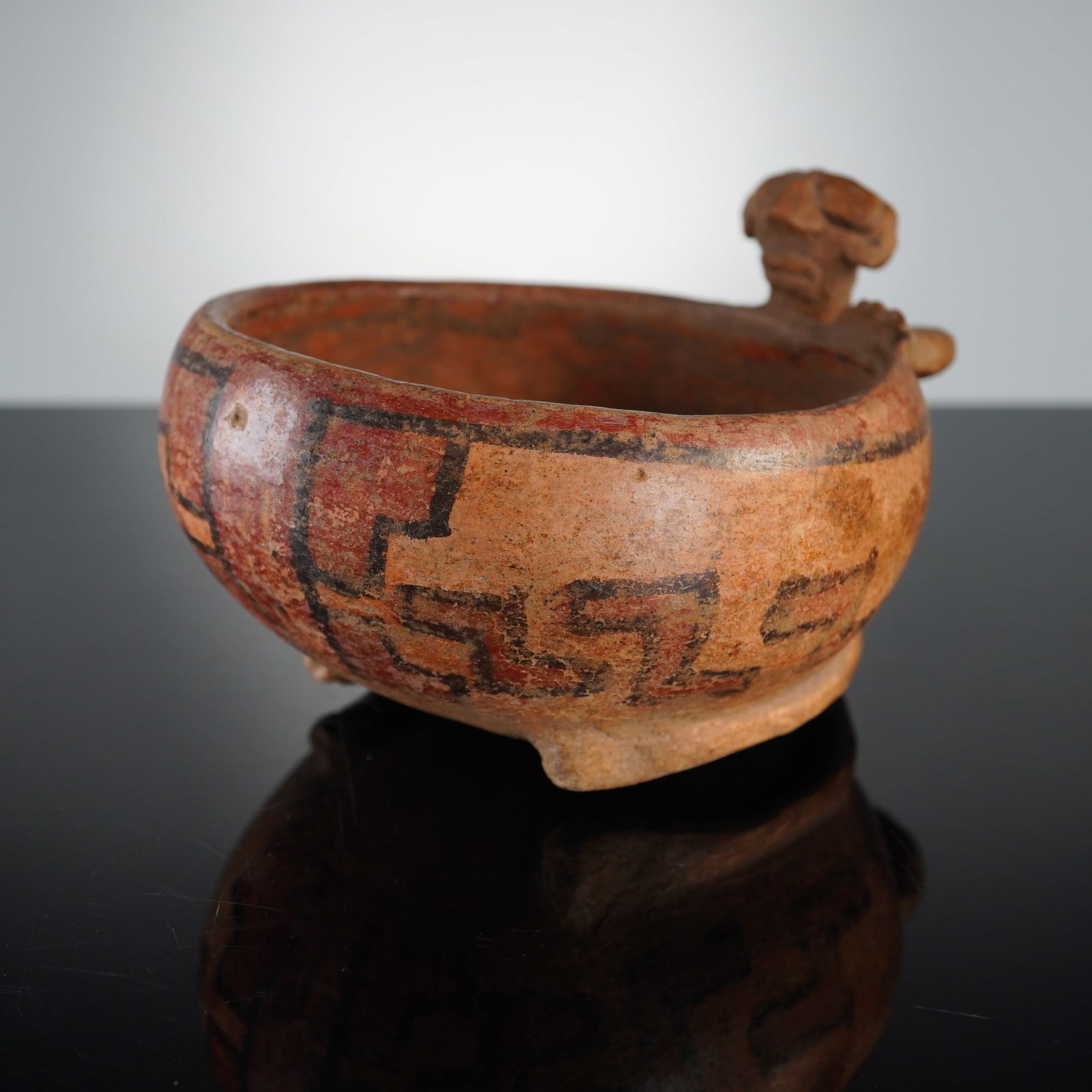 Pre-Columbian Mayan Polychrome Pottery Bowl (1 of 5)