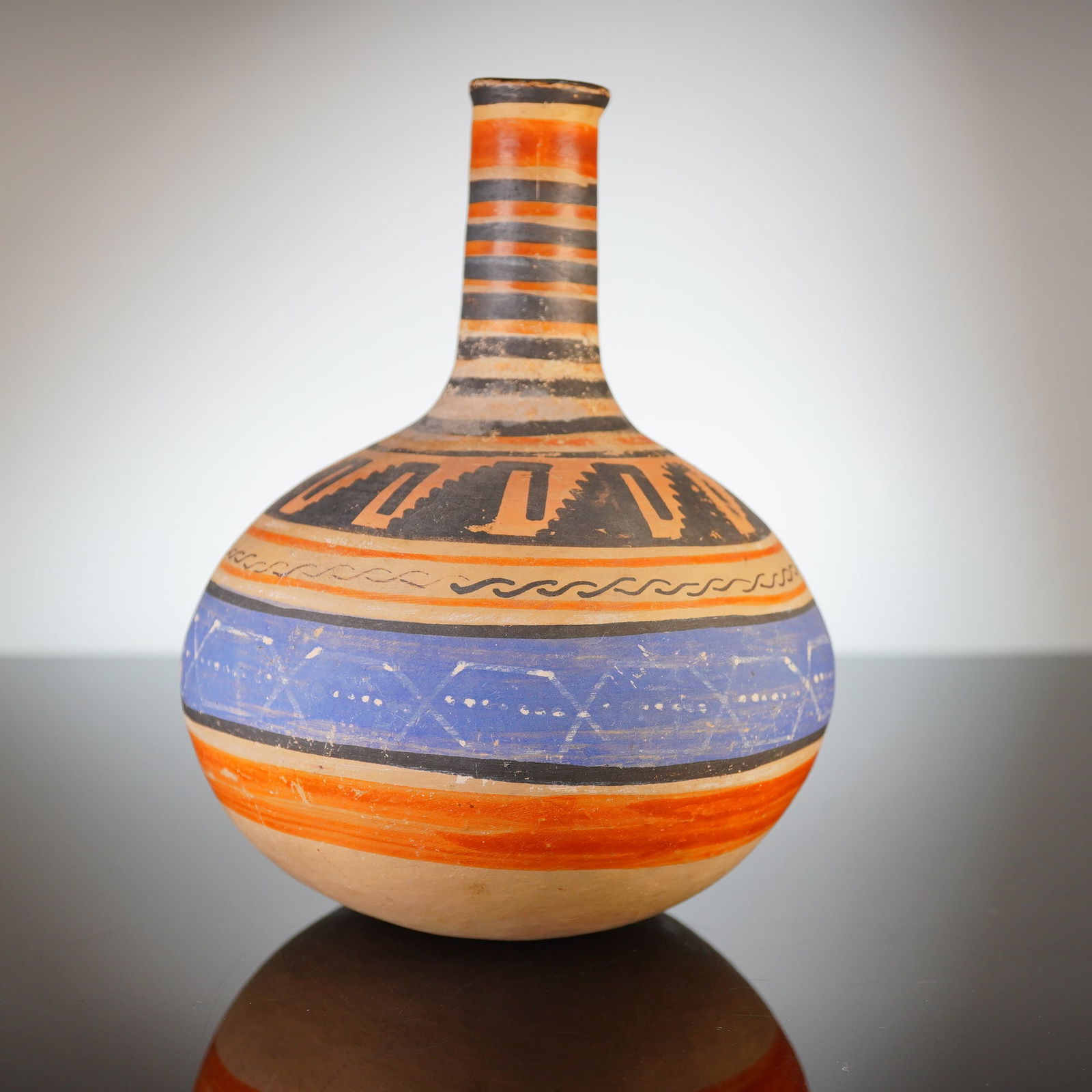 Mexican Tonala Burnished Pottery Water Jug (1 of 5)