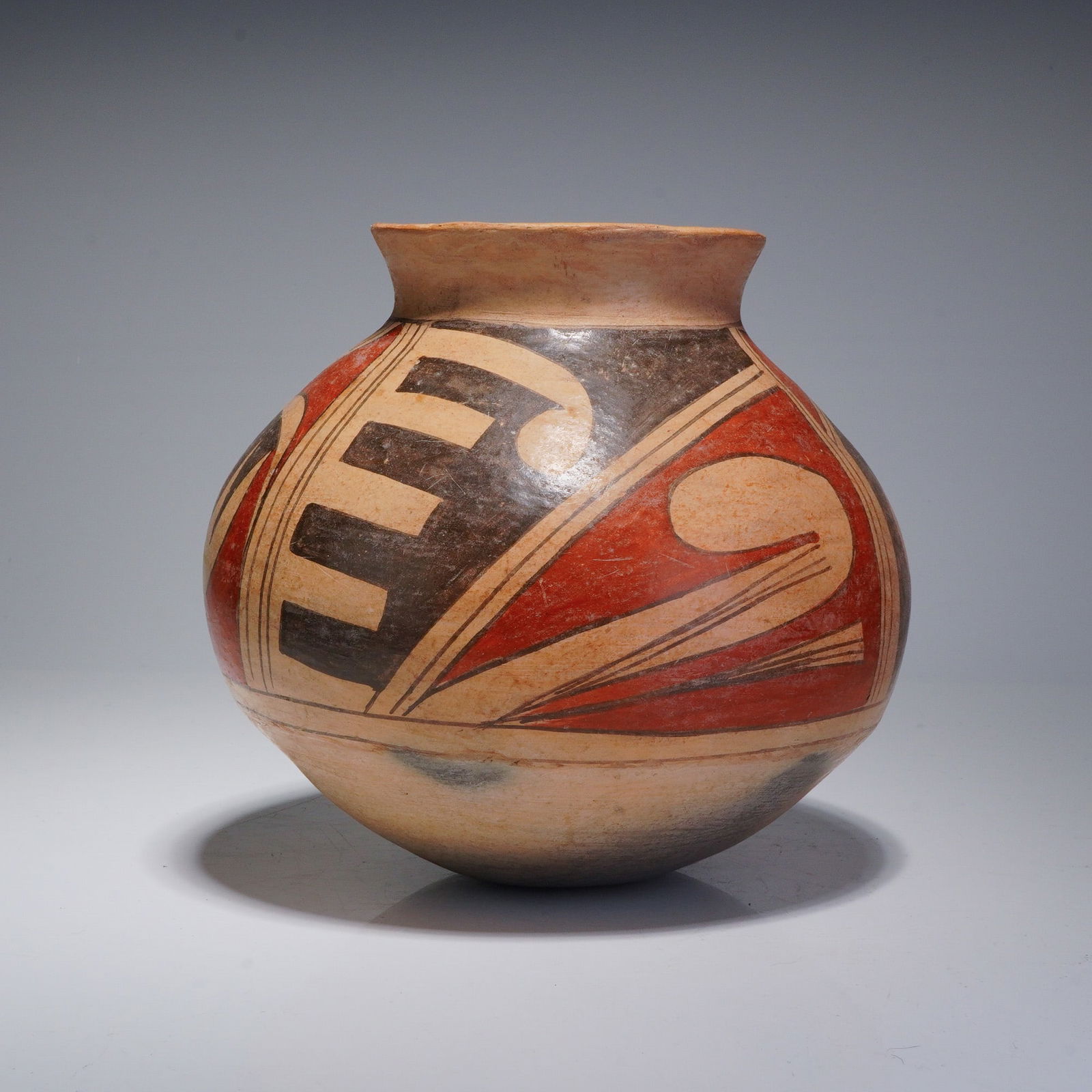 Signed Amalia Ortiz Polychrome Pottery Vase (1 of 4)