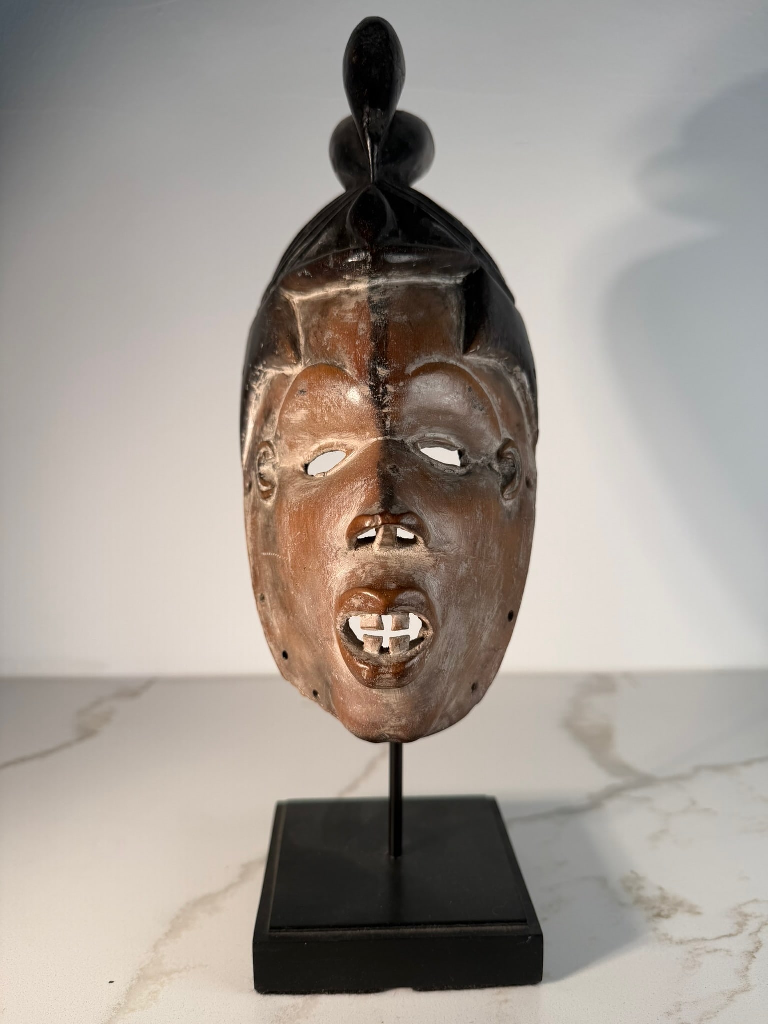 Ekpeye-Igbo Face Mask with Looped Coiffure, Nigeria, 19th/20th Century (1 of 5)