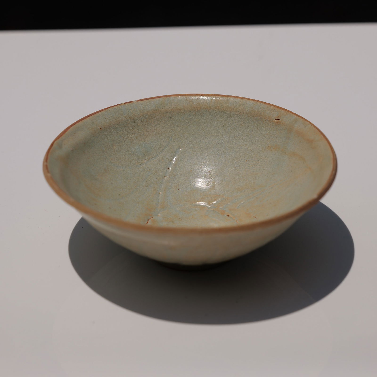 Chinese Celadon Ware Lotus Bowl (1 of 6)