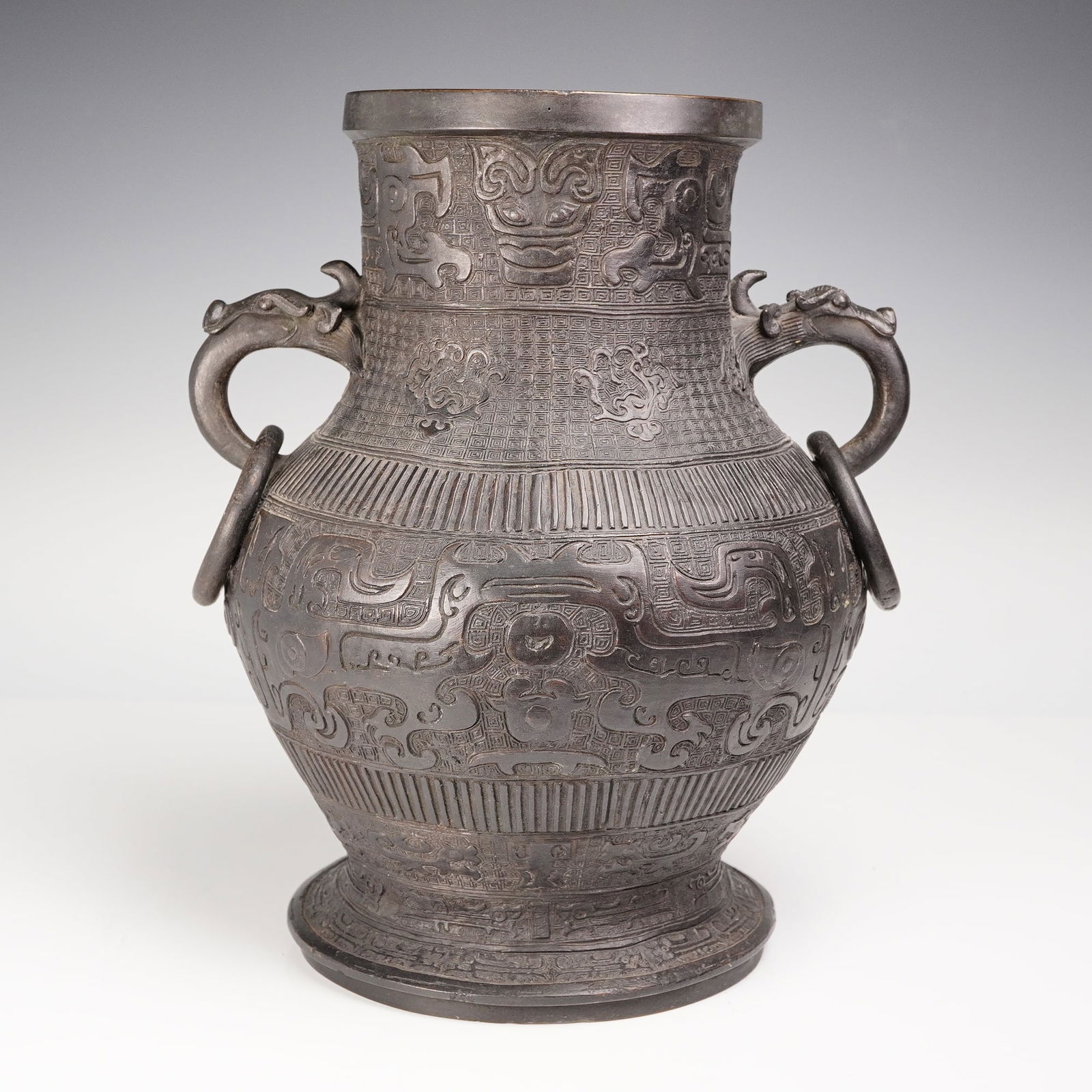 Chinese Bronze Hu Vase (1 of 8)
