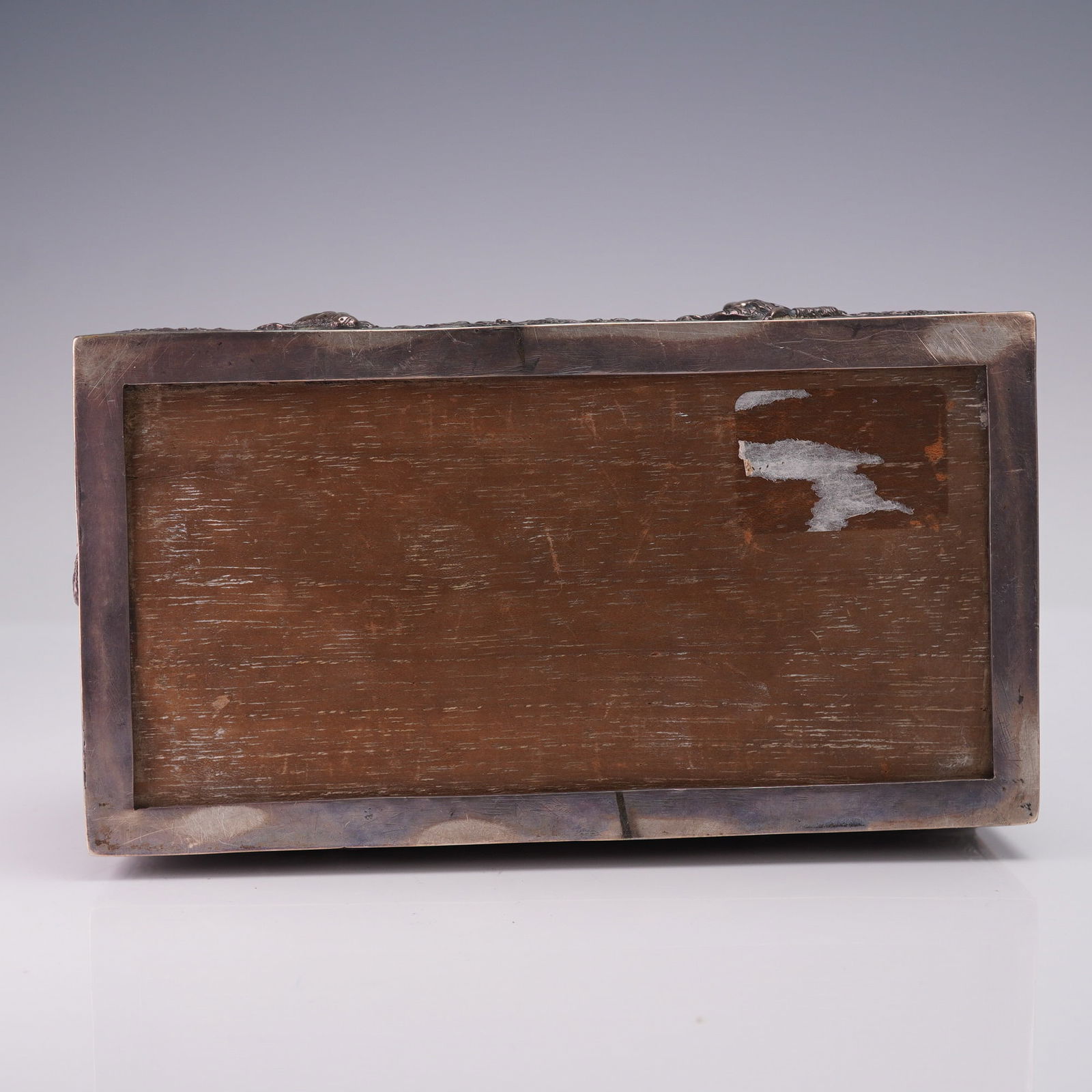 Burmese Figural Repousse Silver Rectangular Box - 7