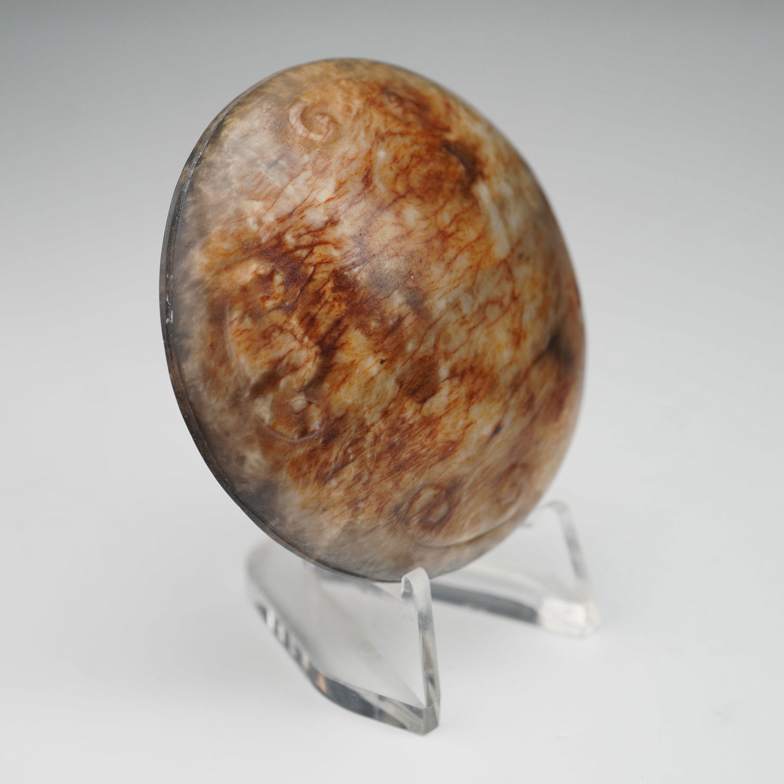 Large Chinese Ming Nephrite Jade Button - 2