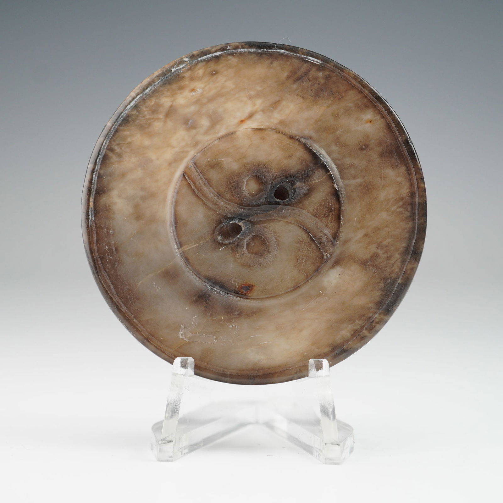 Large Chinese Ming Nephrite Jade Button - 3