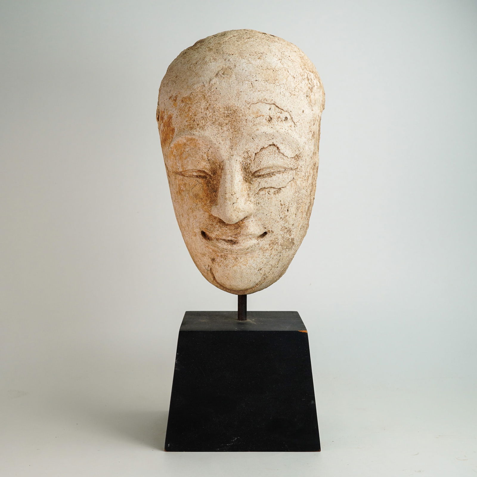 Antique Southeast Asian Carved Stone Funerary Mask (1 of 9)